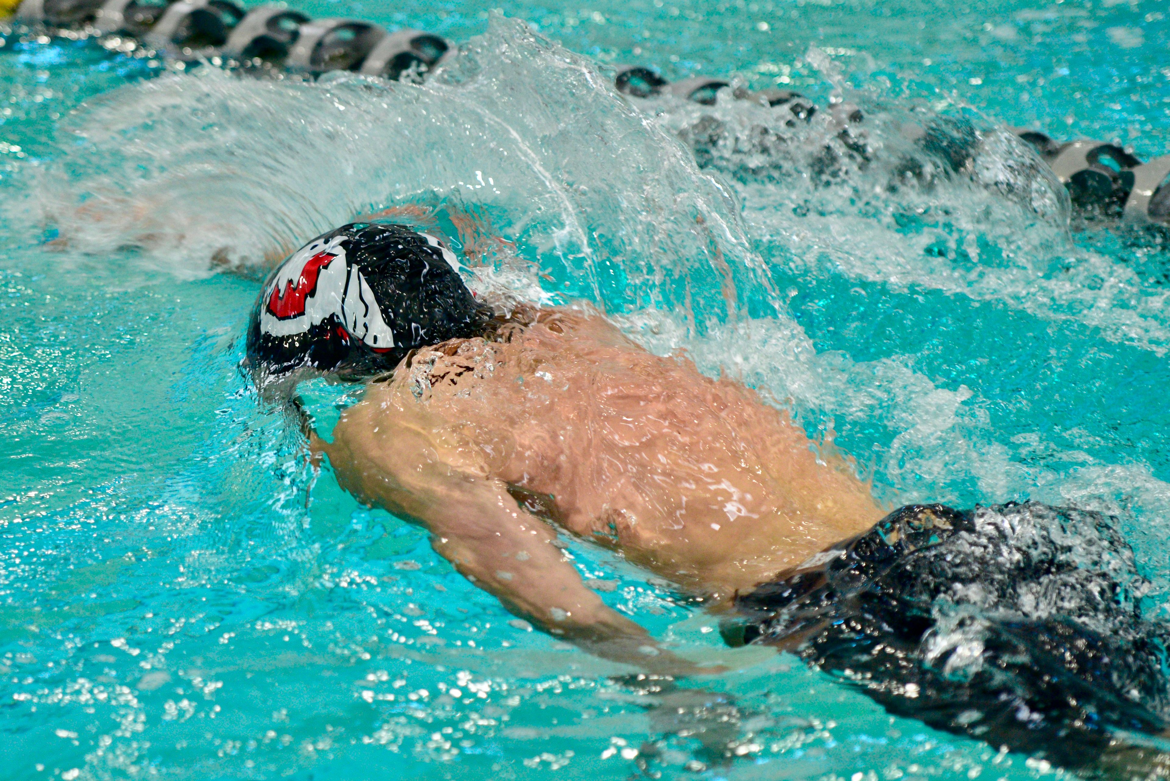 Jackson’s Wade LaValle swims the 500-yard freestyle race in the Class 2 MSHAA championships on Friday, Nov. 15, in St. Peters. 