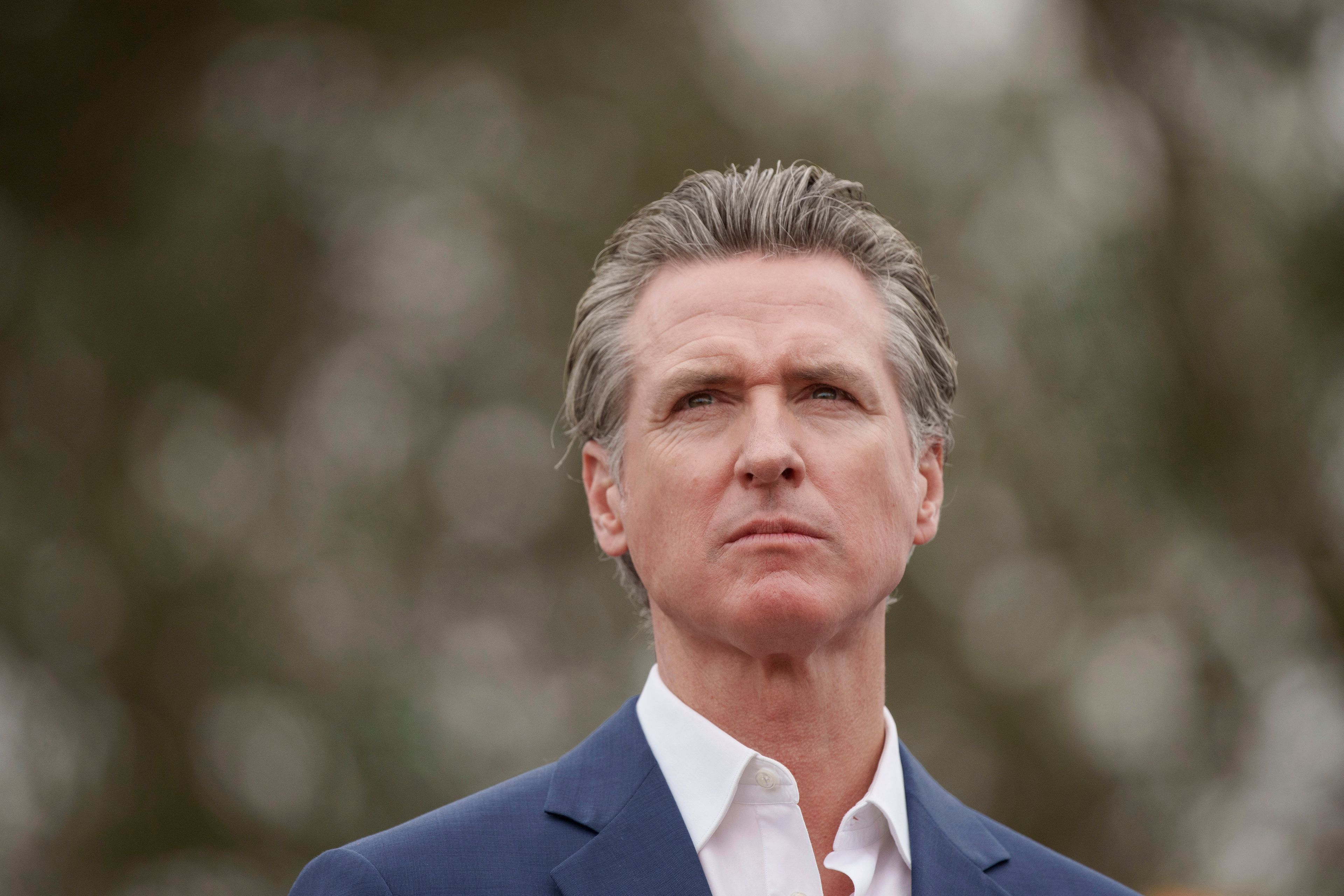 FILE - California Gov. Gavin Newsom speaks during a press conference in Los Angeles, Wednesday, Sept. 25, 2024. Newsom vetoed a landmark bill aimed at establishing first-in-the-nation safety measures for large artificial intelligence models Sunday, Sept. 29. (AP Photo/Eric Thayer, File)