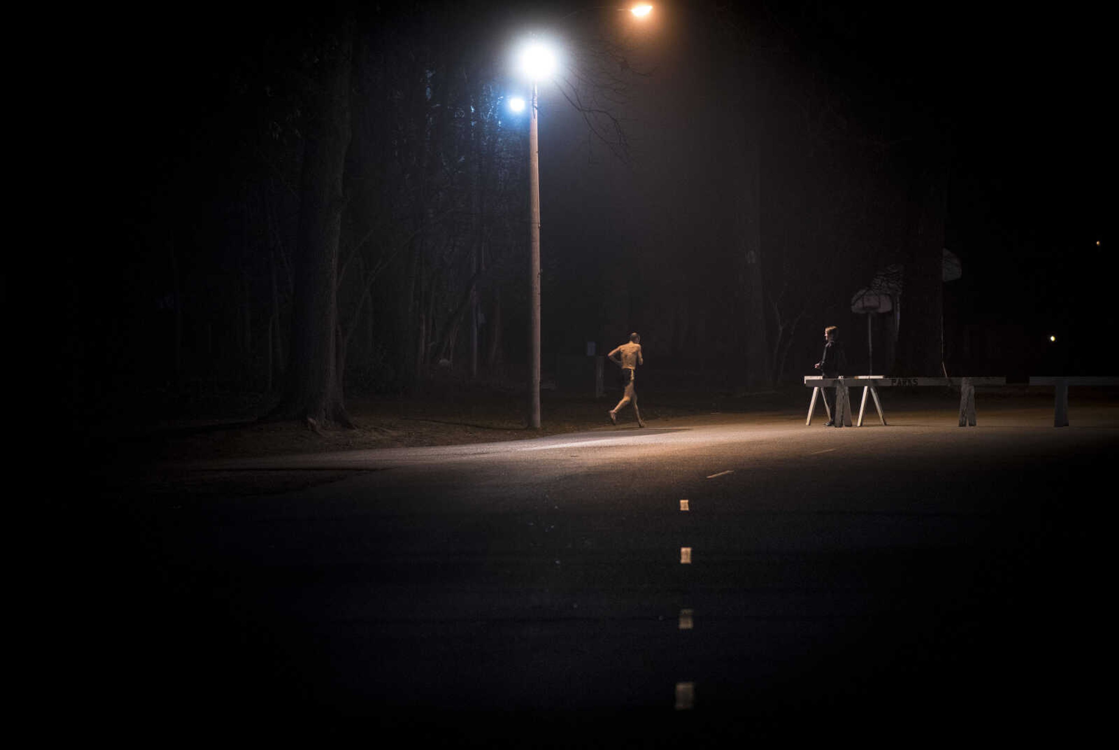 Participants compete in the midnight 5k for the 8th annual Howard Aslinger Endurance Run on Saturday, March 18, 2017 in Cape Girardeau.