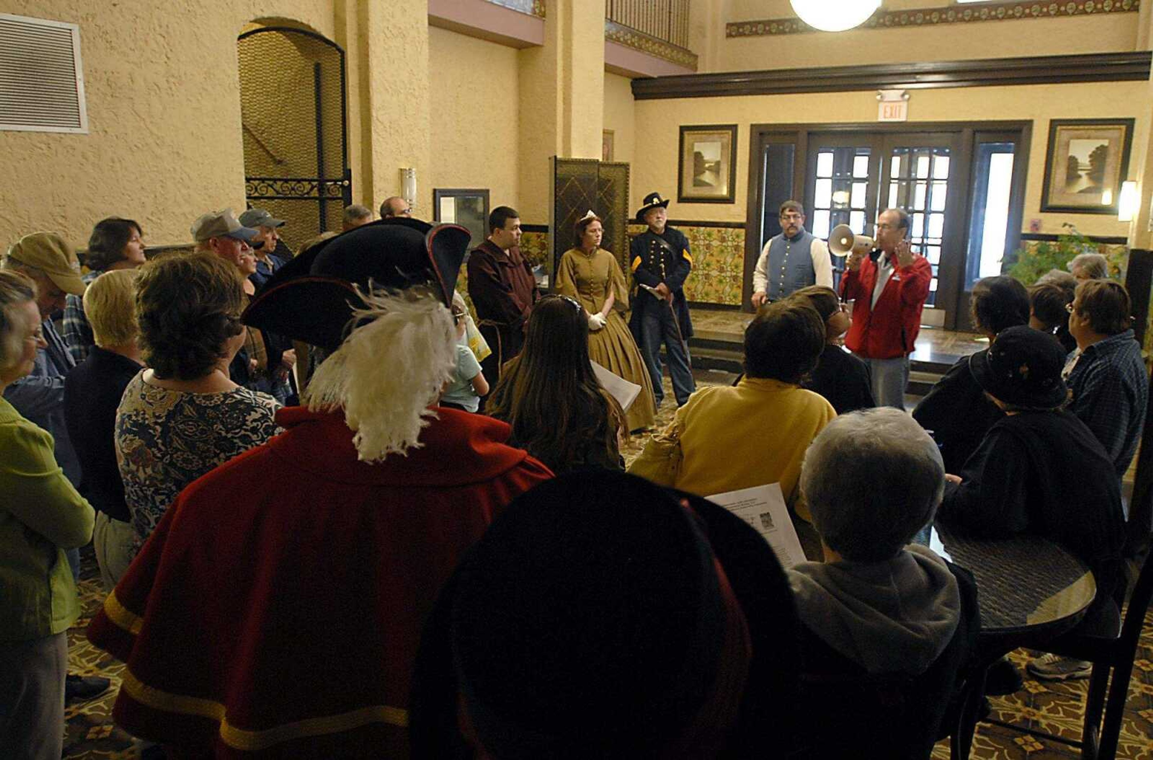 KIT DOYLE ~ kdoyle@semissourian.com
Historic Preservation Month was marked Friday, May 9, 2008, with the "This Place Matters" walking tour of historic buildings in downtown Cape Girardeau.