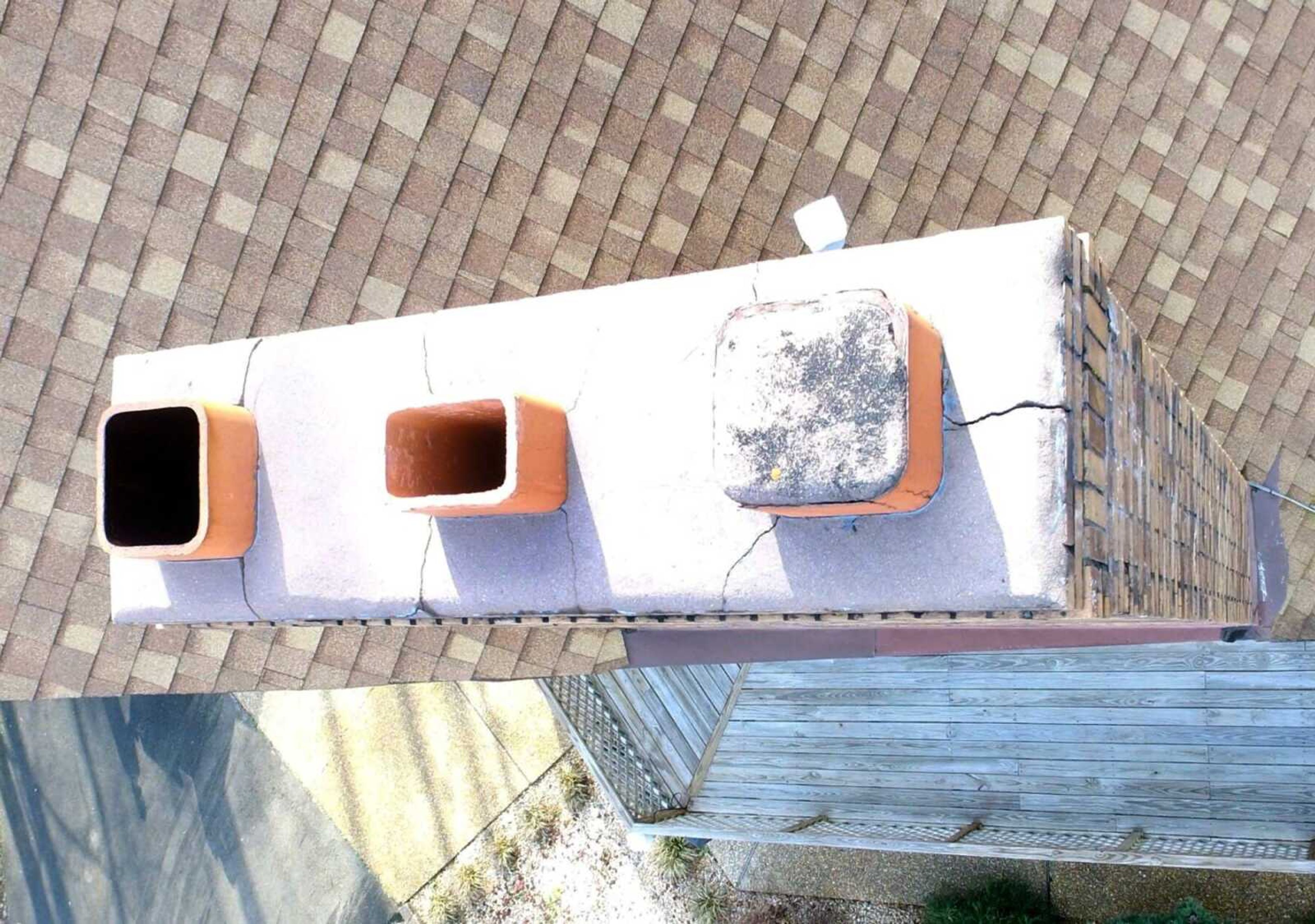 Sam Herndon provided this drone photo showing issues with a house.