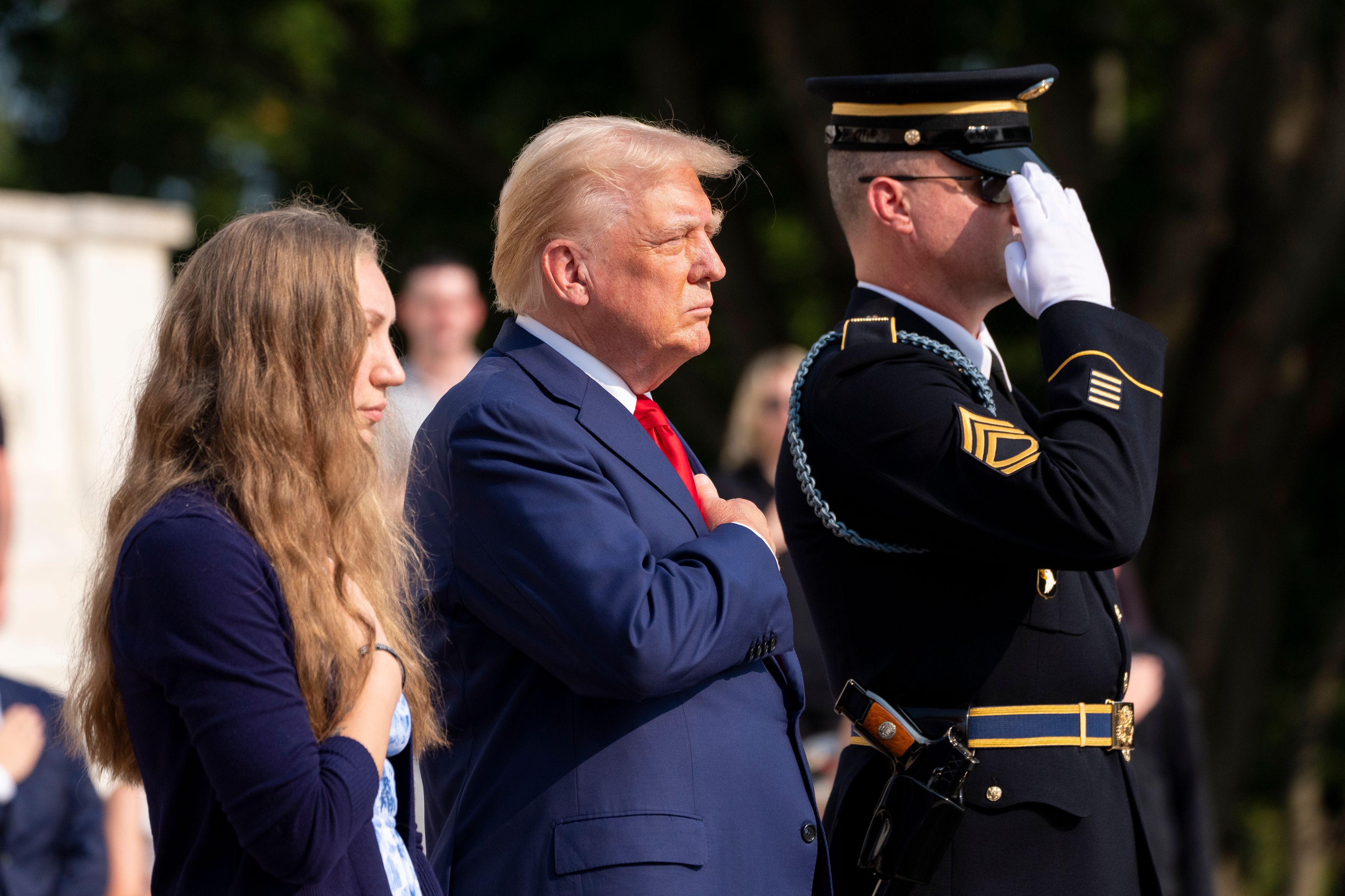 Trump issues statement from Gold Star families defending Arlington Cemetery visit and ripping Harris