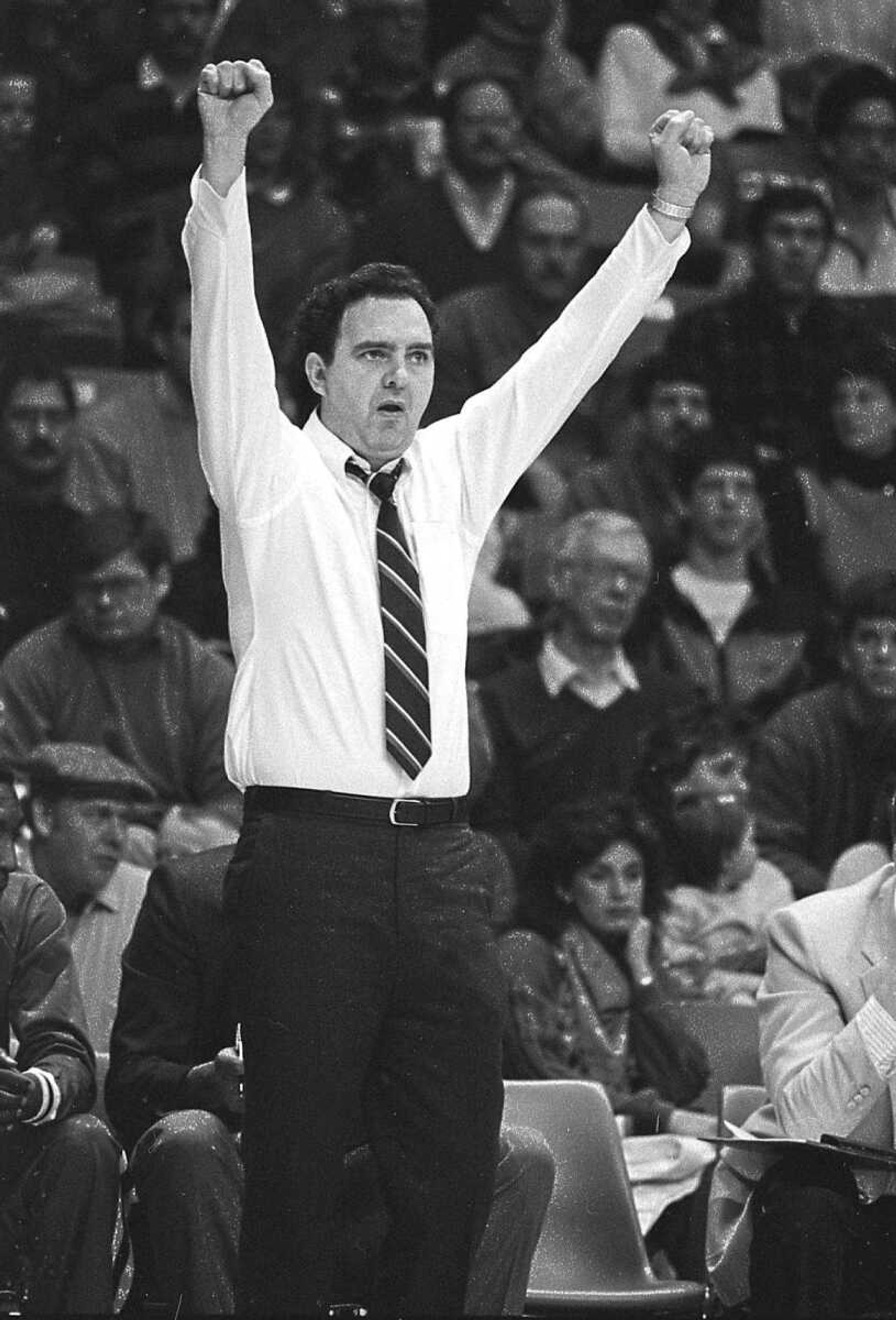 Ron Shumate led Southeast to seven consecutive 20-win seasons in Division II before the university moved to Division I. The men's basketball team has had two 20-wins seasons since. (Missourian file photo)