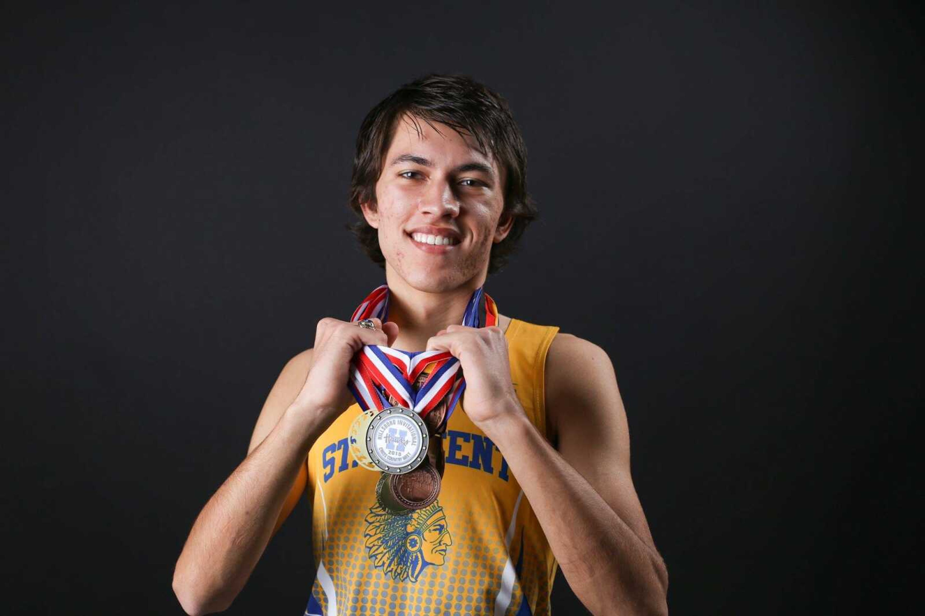 St. Vincent senior Levi Krauss finished third at the Class 1 state meet, where he helped the Indians to their second straight runner-up finish. (Glenn Landberg)