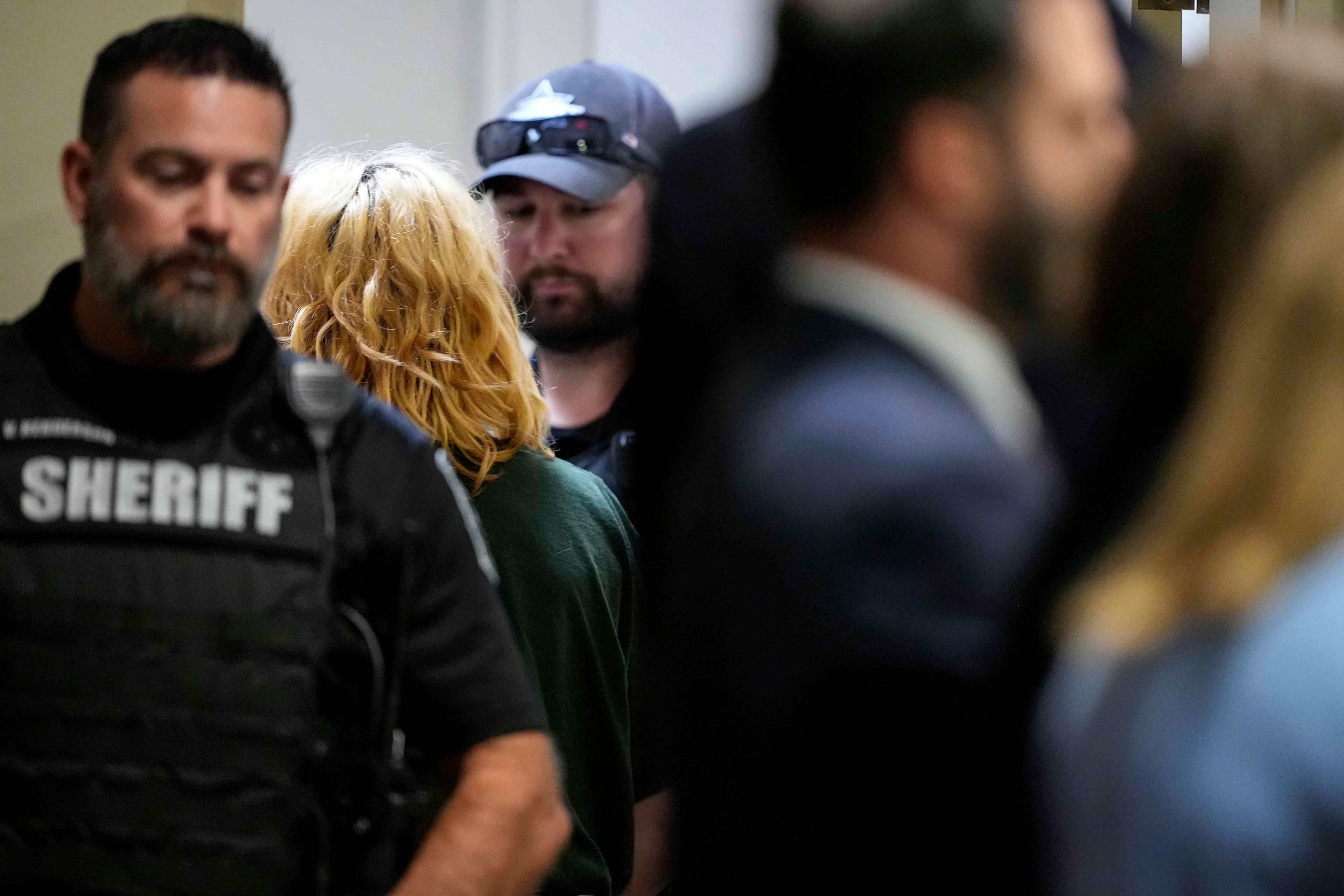 Colt Gray departs the Barrow County courthouse during his first appearance for the Wednesday shooting at Apalachee High School, Friday, Sept. 6, 2024, in Winder, Ga. (AP Photo/Brynn Anderson, Pool)