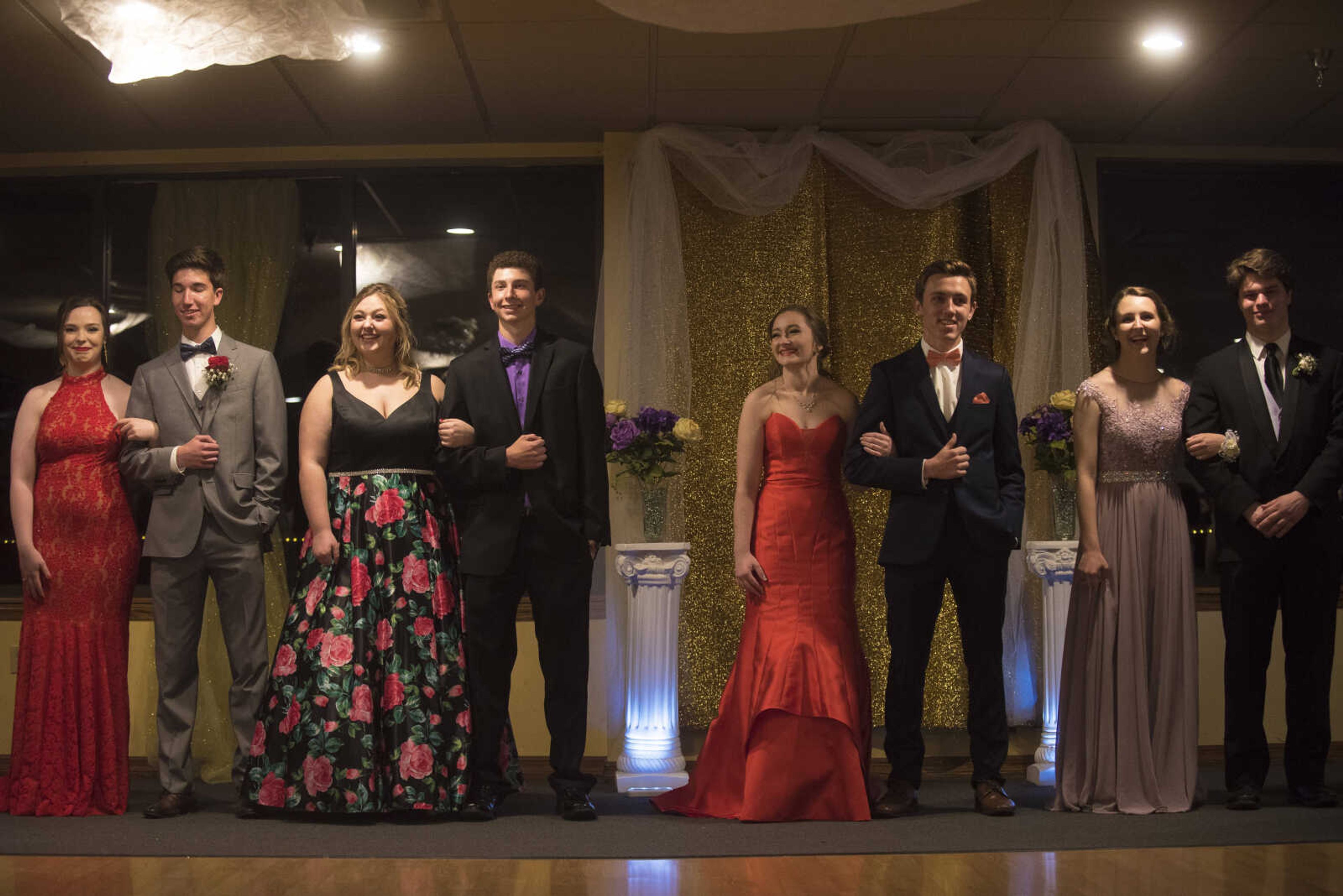 Prom court during the Saxony Lutheran prom Saturday, April 22, 2017 at the Elk's Lodge in Cape Girardeau.