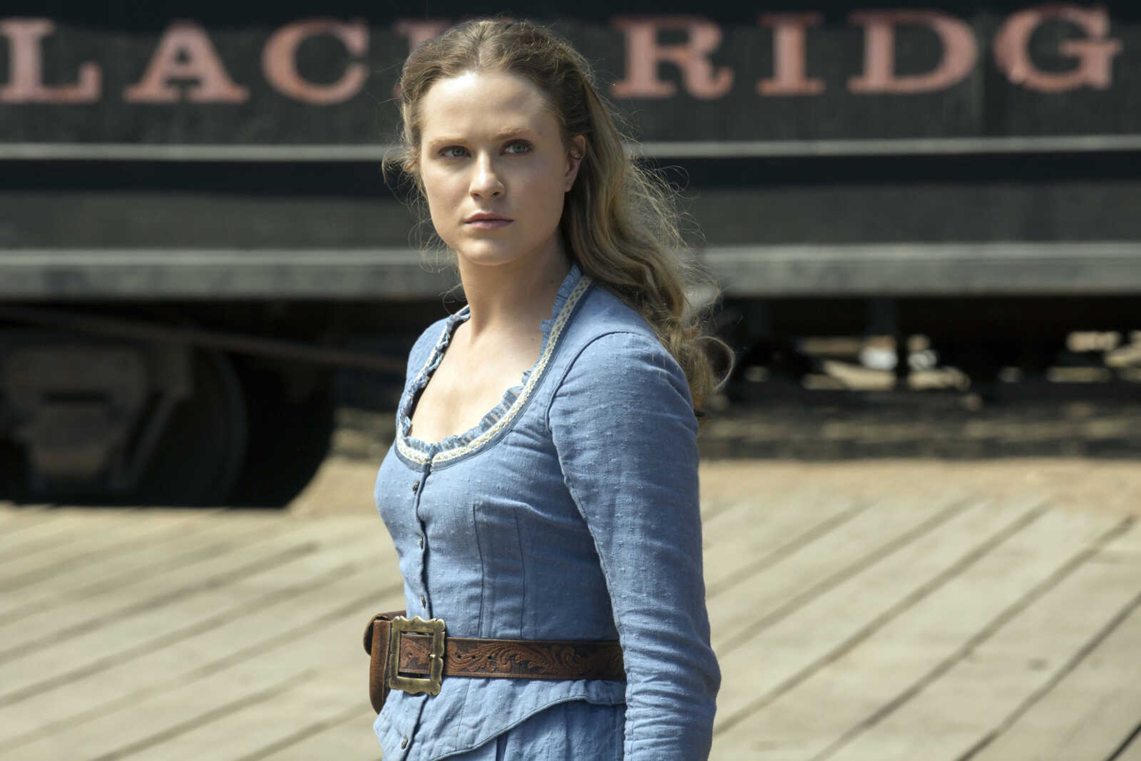 Evan Rachel Wood in a scene from "Westworld." Wood was nominated for an Emmy Award for outstanding lead actress in a drama series Thursday.