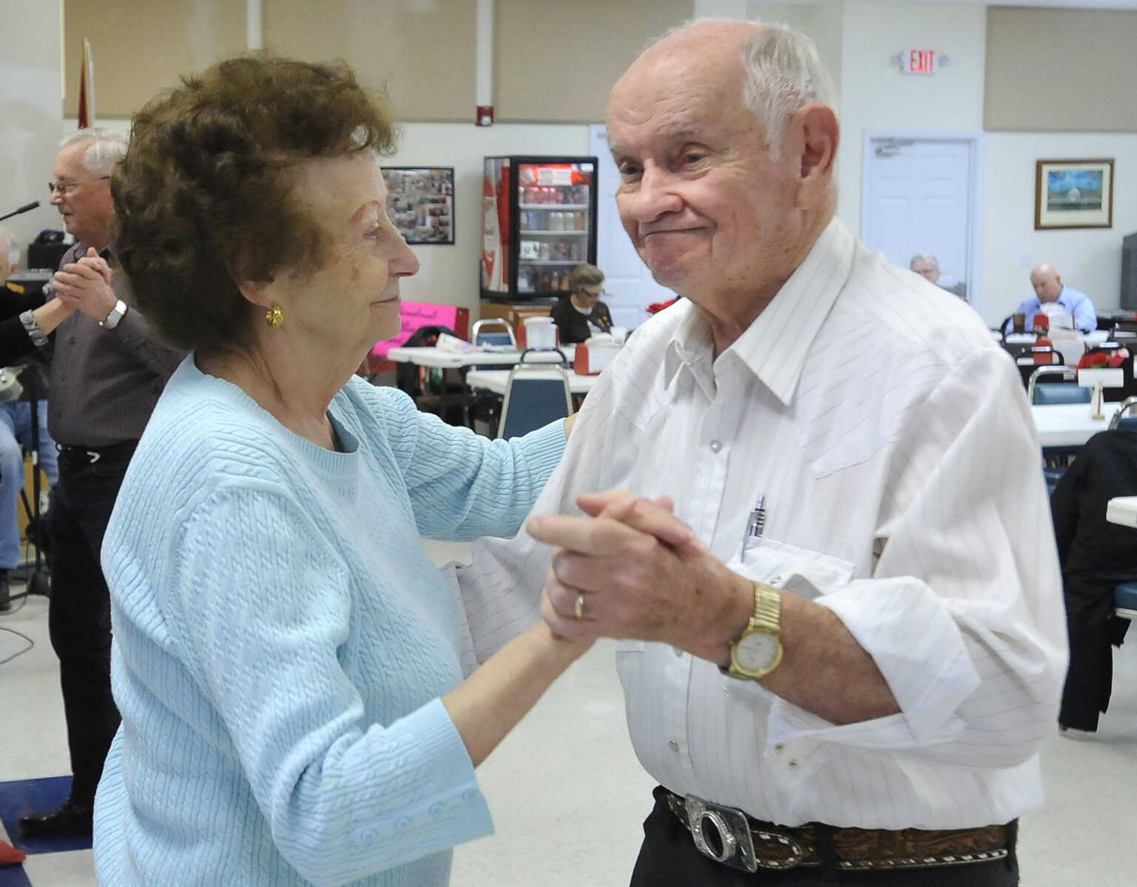 FRED LYNCH ~ flynch@semissourian.com
Velma and Bob Roloff dance together Wednesday, Jan. 24, 2018 at the Jackson Senior Center in Jackson.