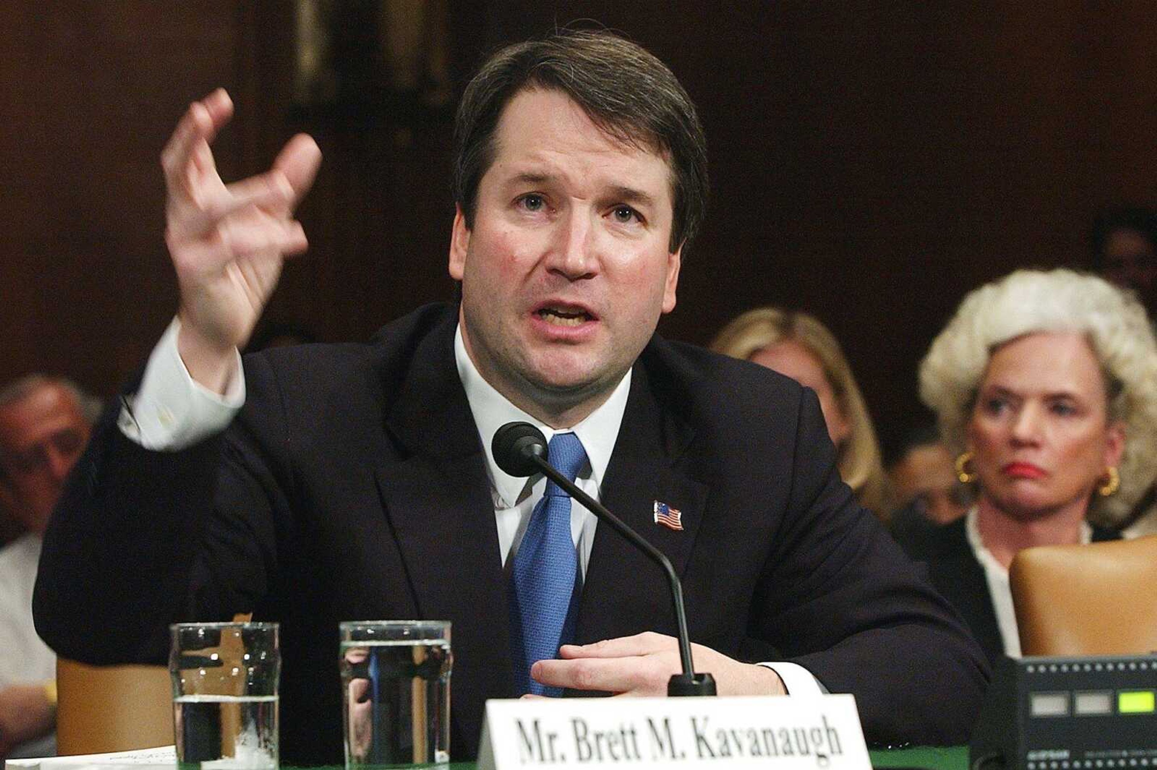 Brett Kavanaugh appears before the Senate Judiciary Committee on April 26, 2004, on Capitol Hill in Washington.