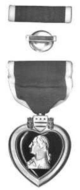 The Purple Heart Medal, one of the most important decorations a soldier can receive, was created in 1782 to honor soldiers wounded in battle. (Submitted by Herbert Brase).