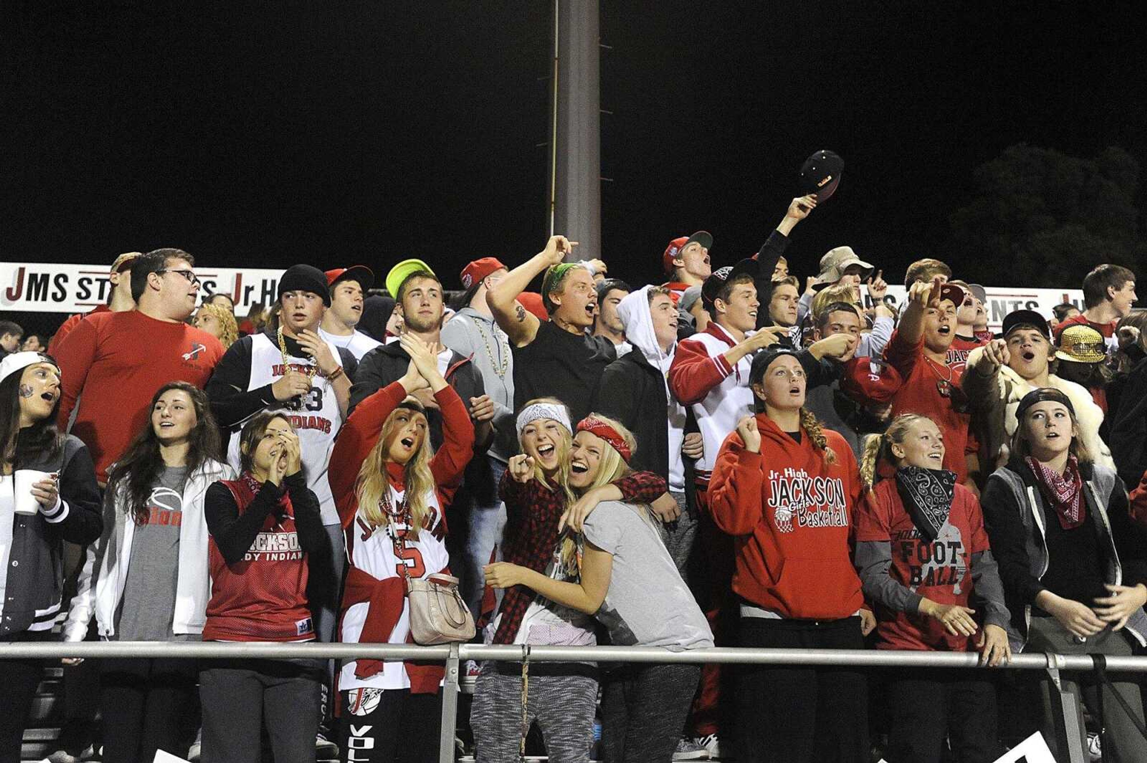 Fans take in the action as Jackson takes on Sikeston, Friday, Oct. 2, 2015. Jackson won 41-0.