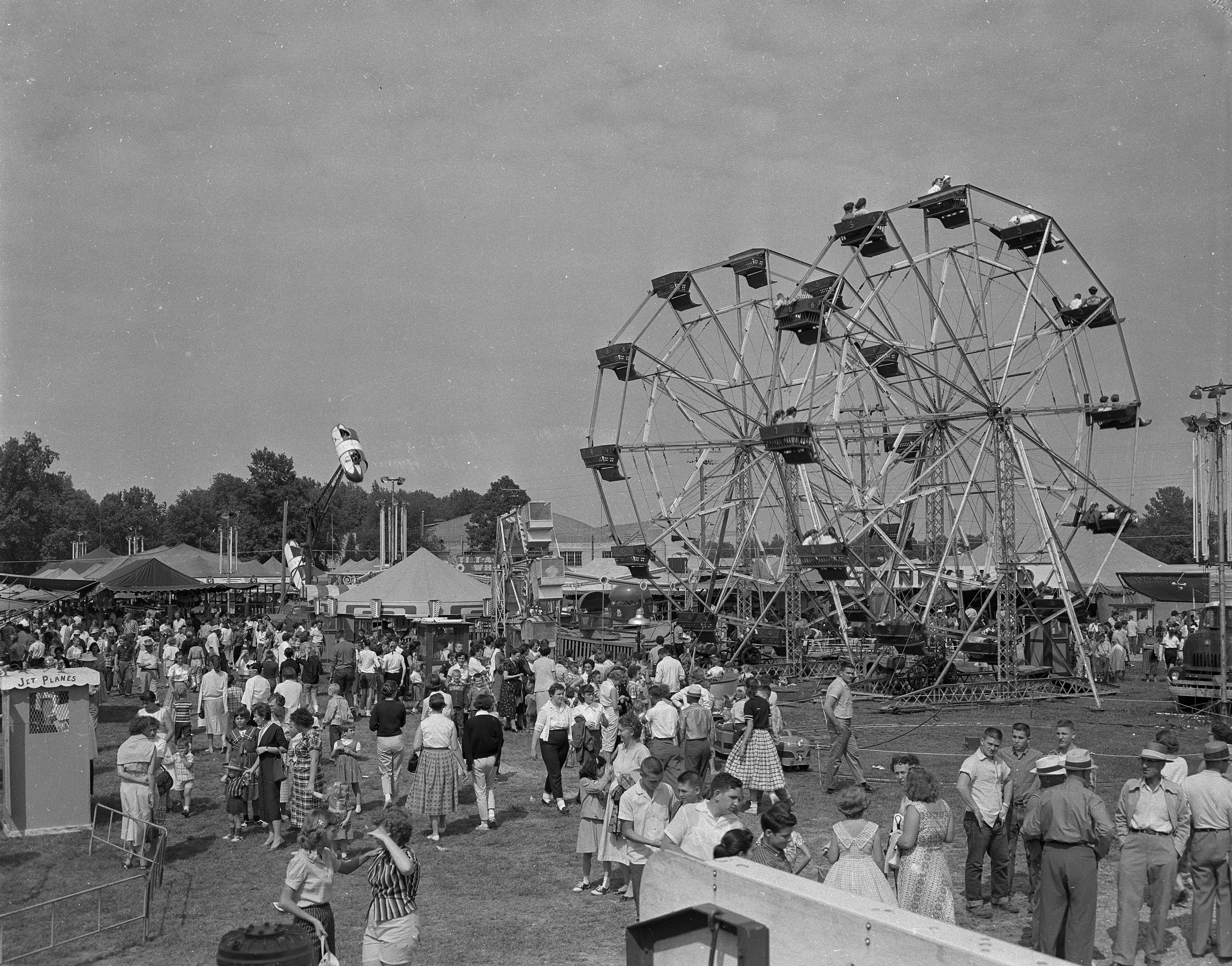 The midway at the SEMO District Fair, undated.