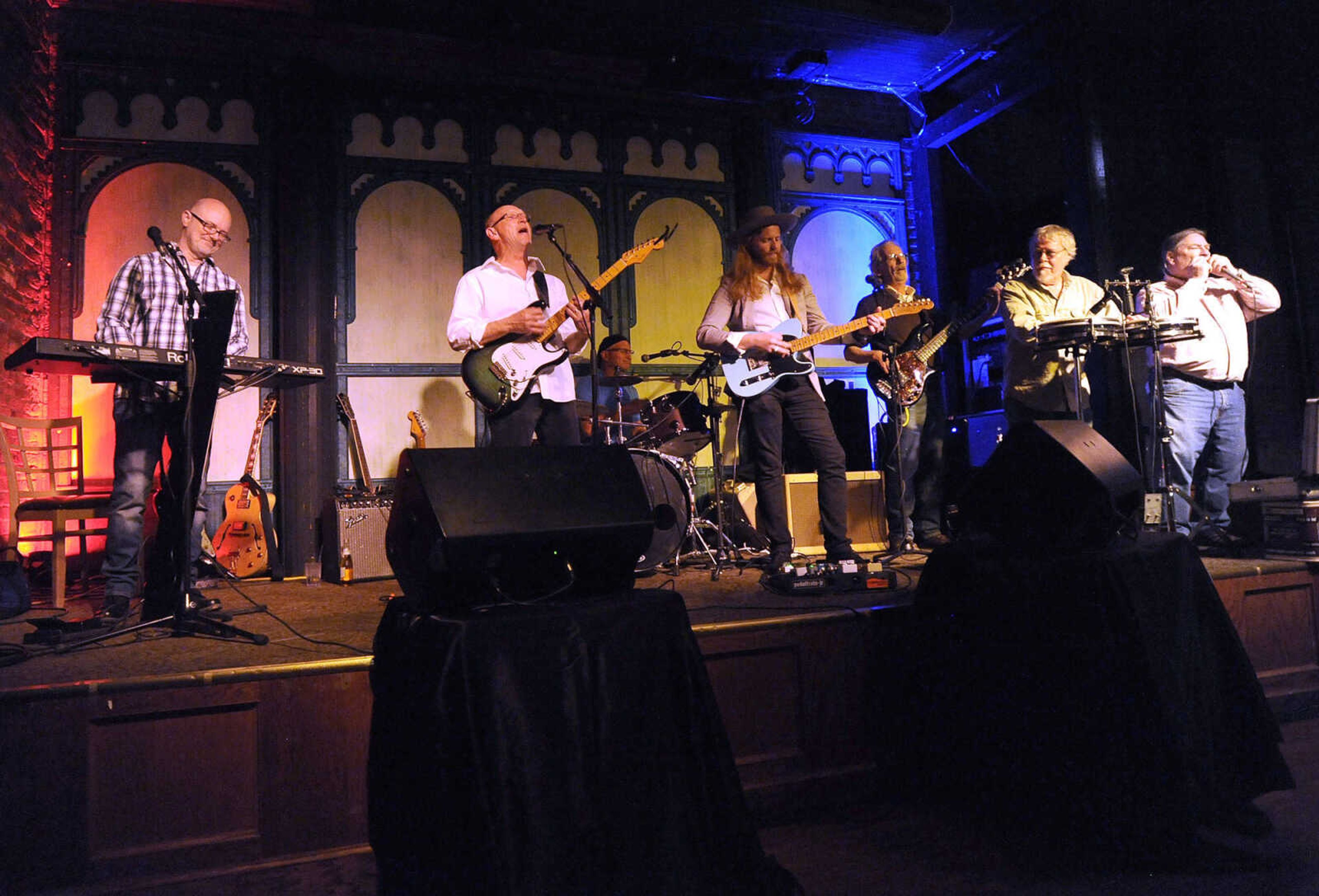 FRED LYNCH ~ flynch@semissourian.com
Bruce Zimmerman and the Water Street Band performs Saturday, March 11, 2017 during the sixth annual Cross Rivers Roots & Blues Festival at the River City Yacht Club in downtown Cape Girardeau.