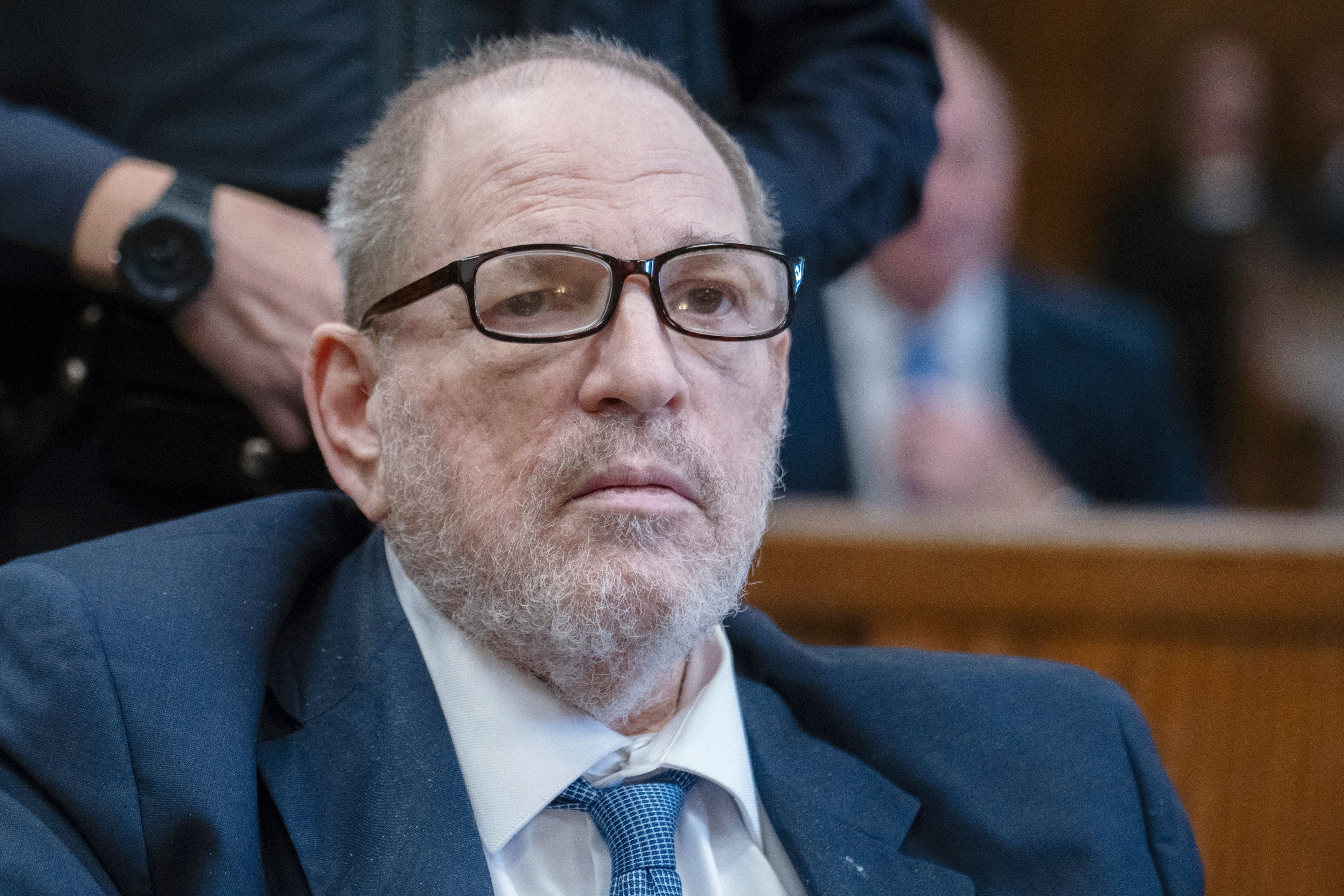 Harvey Weinstein appears in criminal court in New York, Wednesday, Sept. 18, 2024. (Jeenah Moon/Pool Photo via AP)