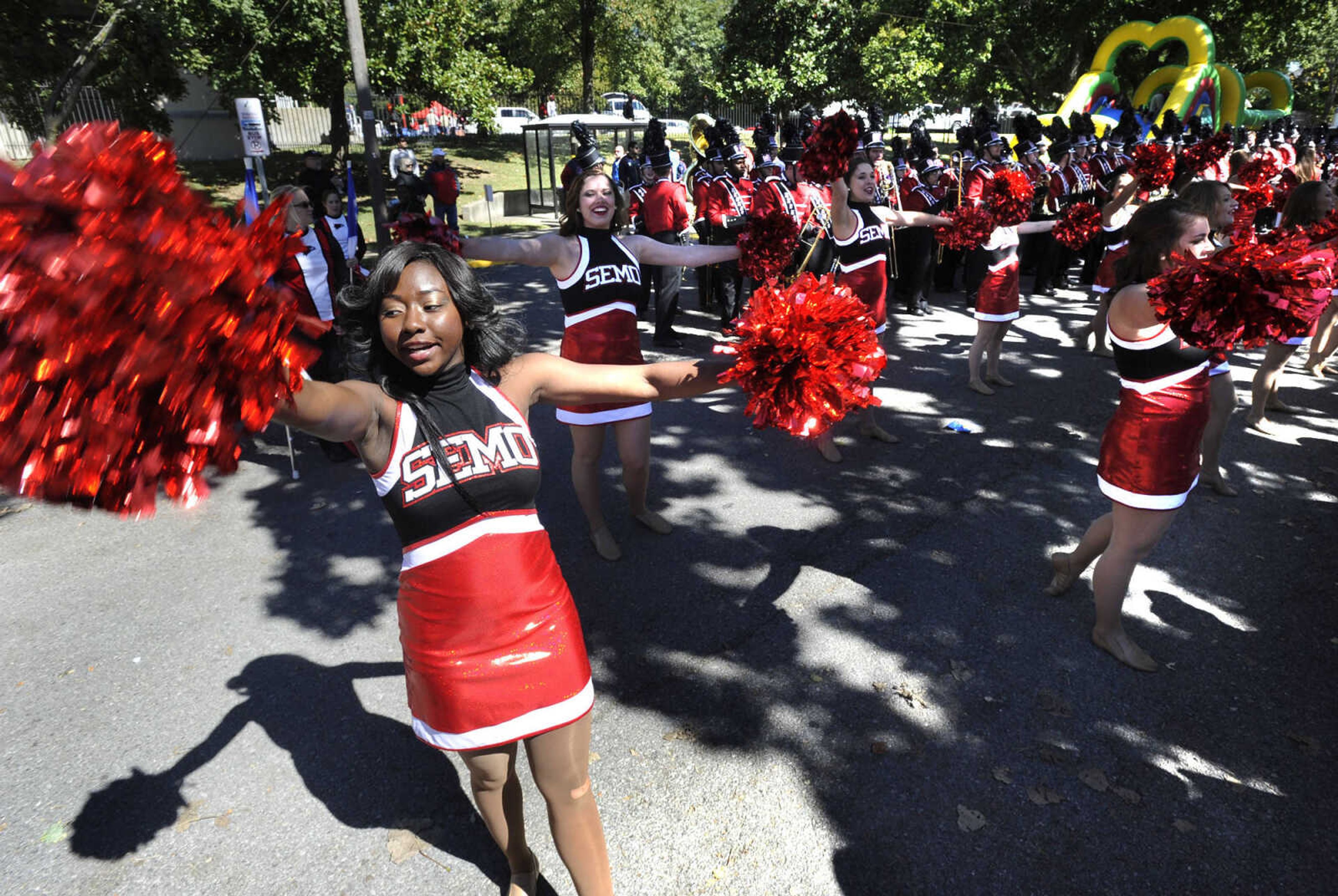 FRED LYNCH ~ flynch@semissourian.com
The Southeast Sundancers perform at a homecoming tailgate for Southeast Missouri State University on Saturday, Oct. 4, 2014 in Cape Girardeau.