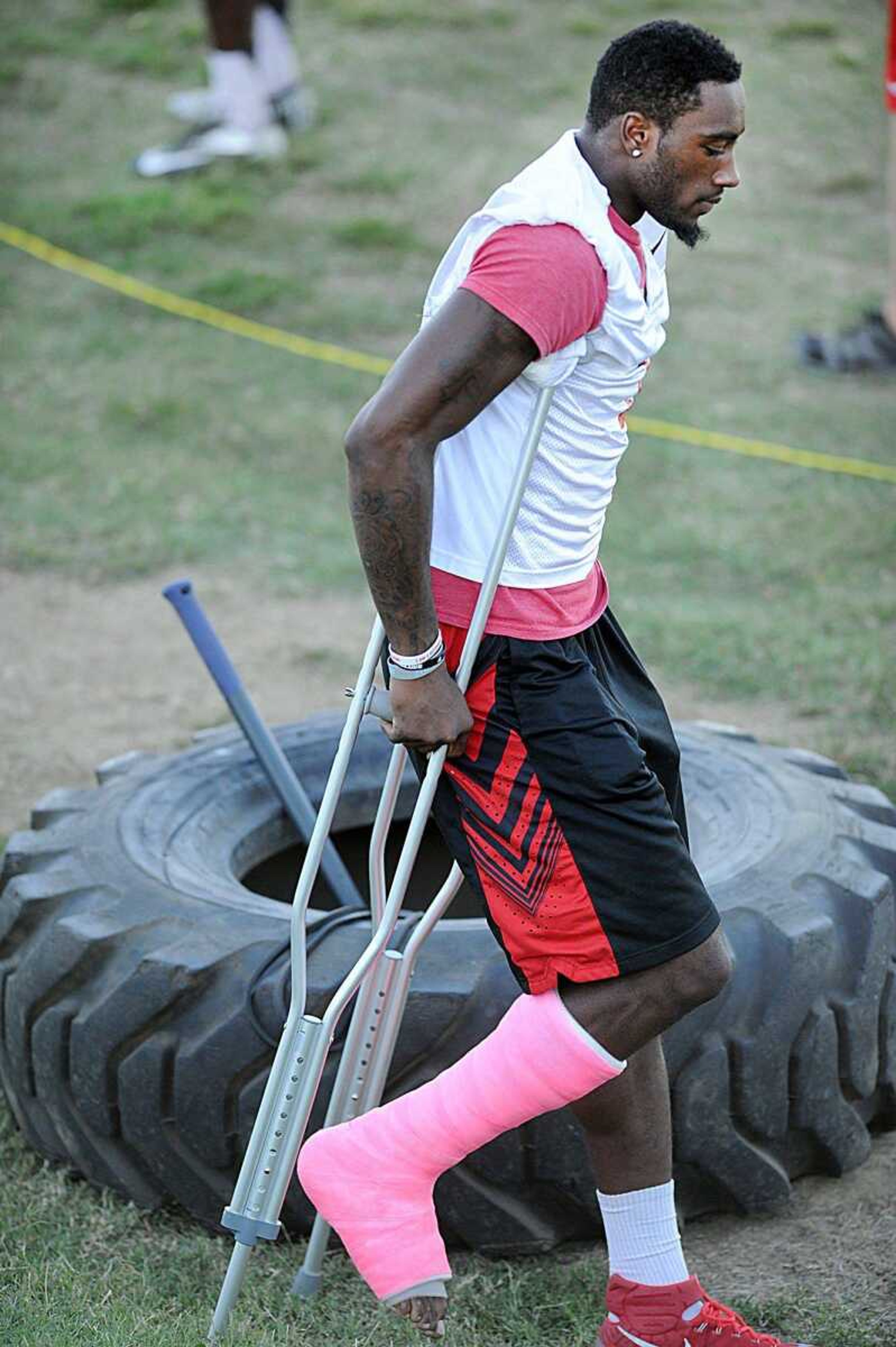 Southeast wide receiver Paul McRoberts during the team's practice, Tuesday, Sept. 23, 2014. (Laura Simon)