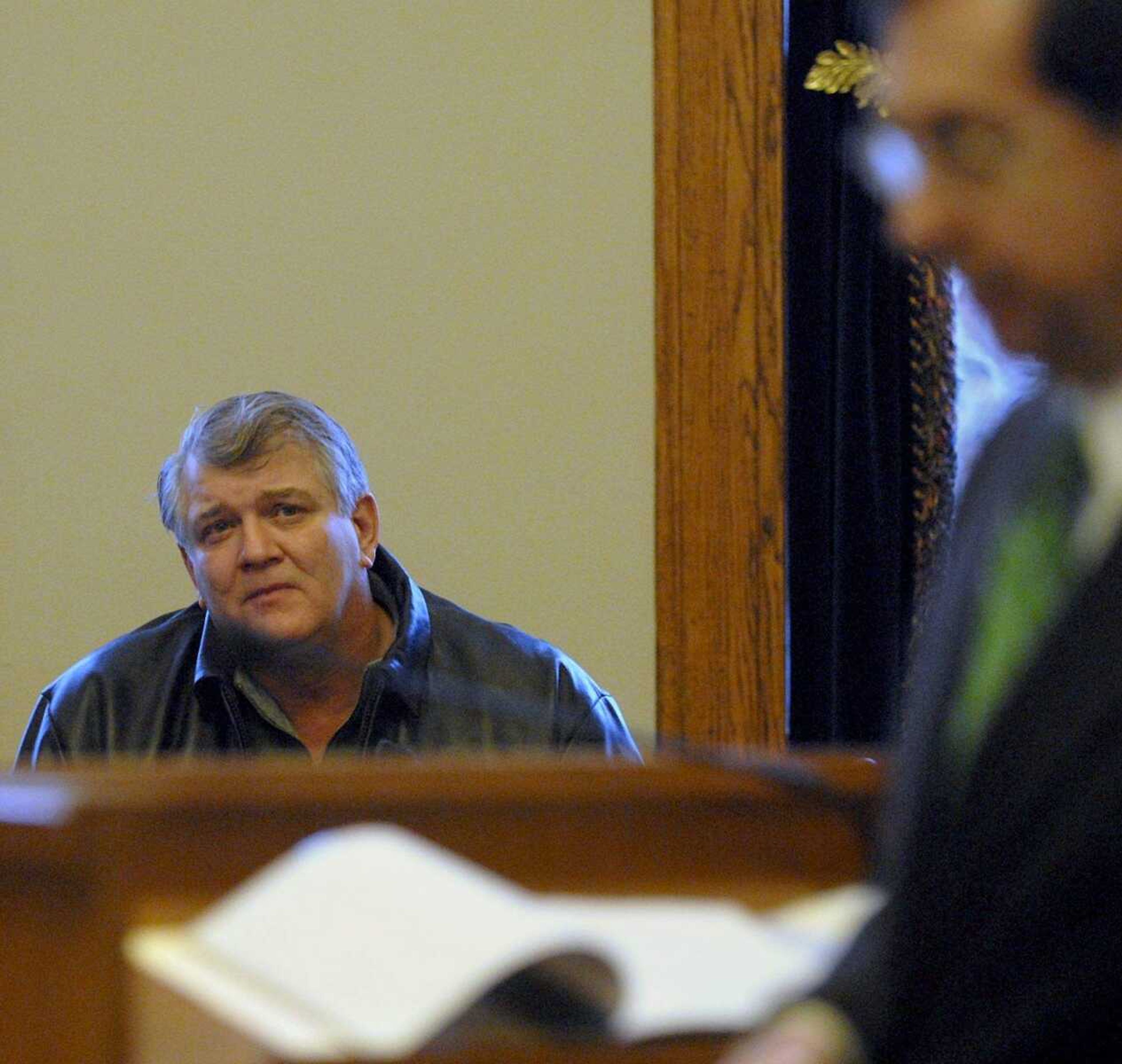 ELIZABETH DODD ~ edodd@semissourian.com
Ron Burton, of Marble Hill, testifies the morning of Dec. 3 in a hearing for convicted killer Joshua C. Kezer at the Cole County Courthouse in Jefferson City.