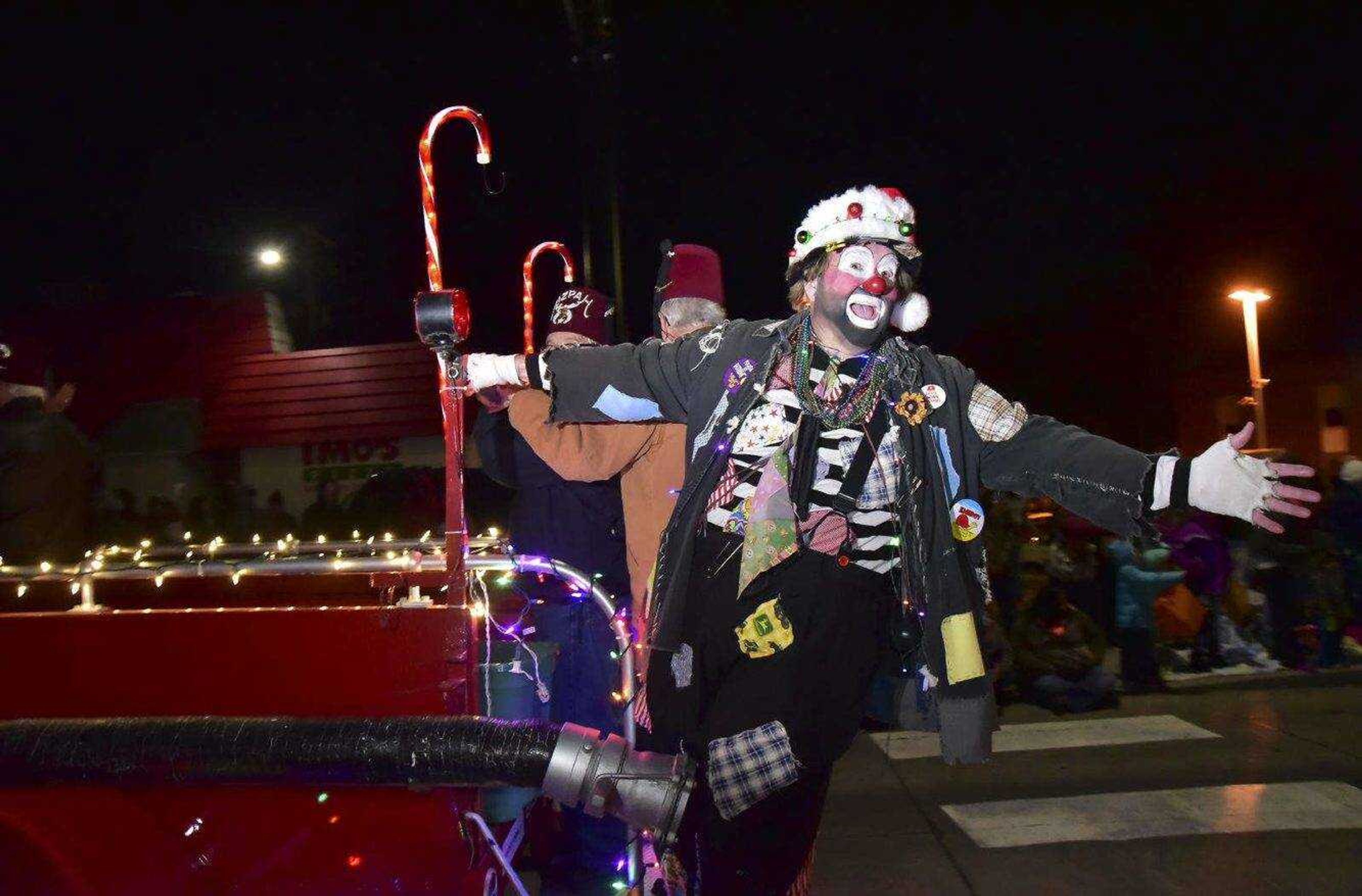 The Three Rivers Shrine Club parades during the 25 Years of Lights on Parade in 2016 in Cape Girardeau. This year's edition will begin at 5 p.m. Sunday.