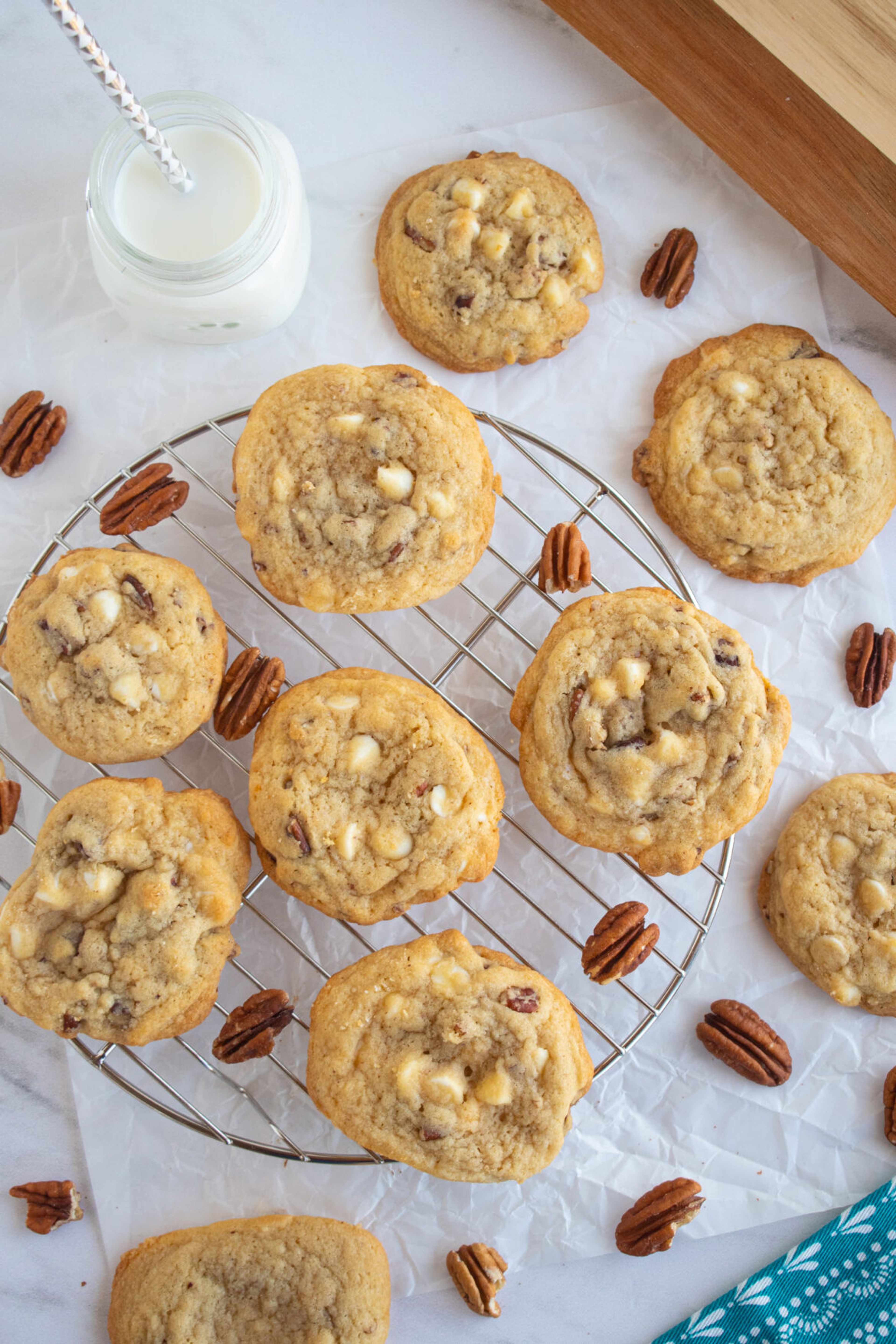 Butter Pecan White Chocolate Chip Cookies