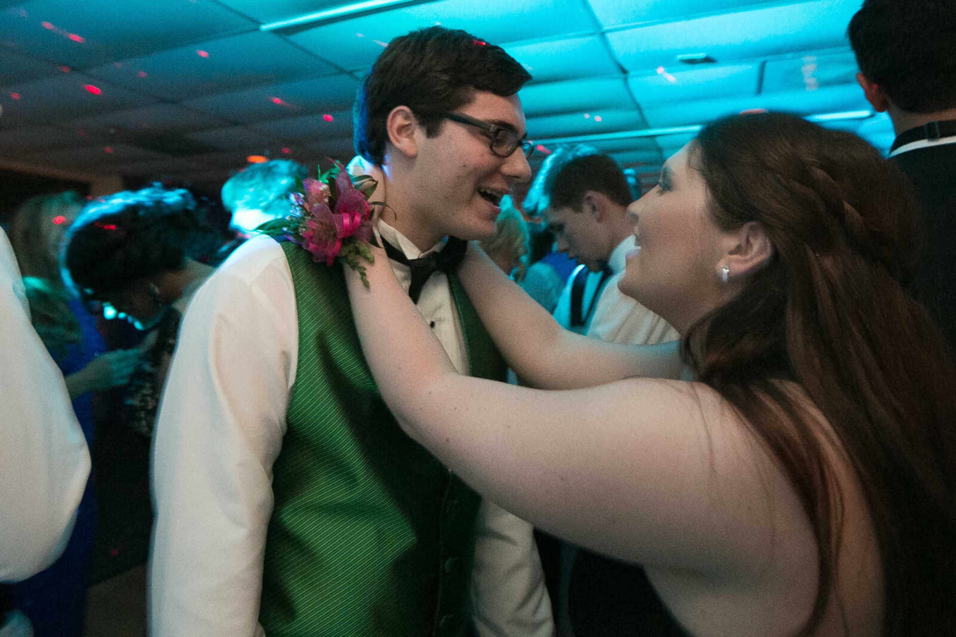 GLENN LANDBERG ~ glandberg@semissourian.com

Students take to the dance floor during the Saxony Lutheran High School's "Classique Magnifique" prom, Saturday, April 23, 2016, at the Cape Girardeau Elks Lodge.