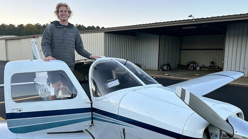 TEEN OFF TO FLYING START: Ian McMath obtains pilot license a