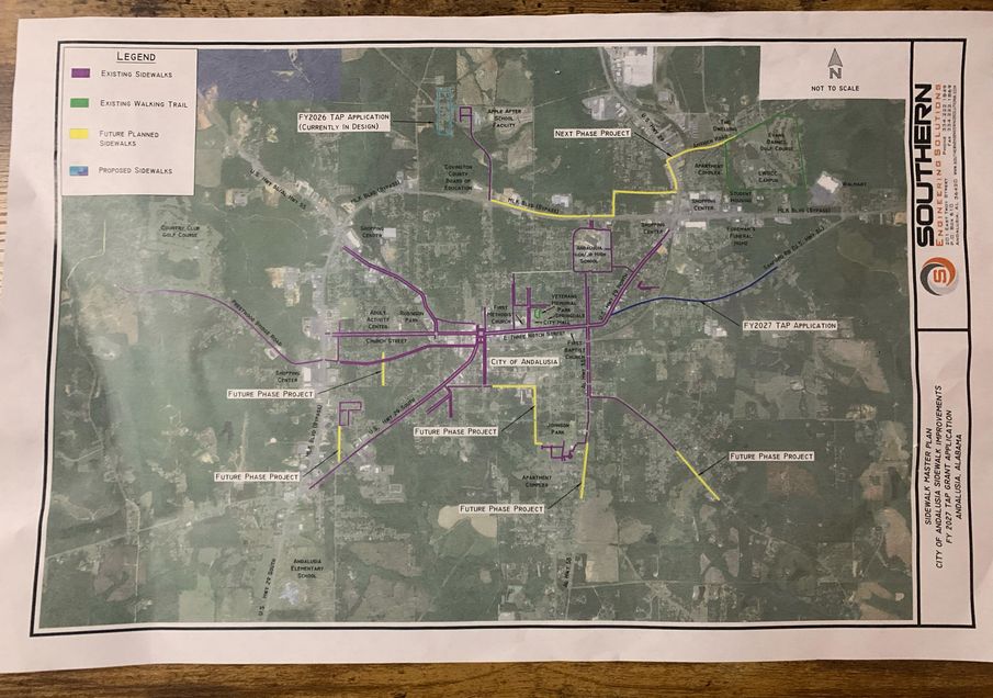 Andalusia sidewalk project expands