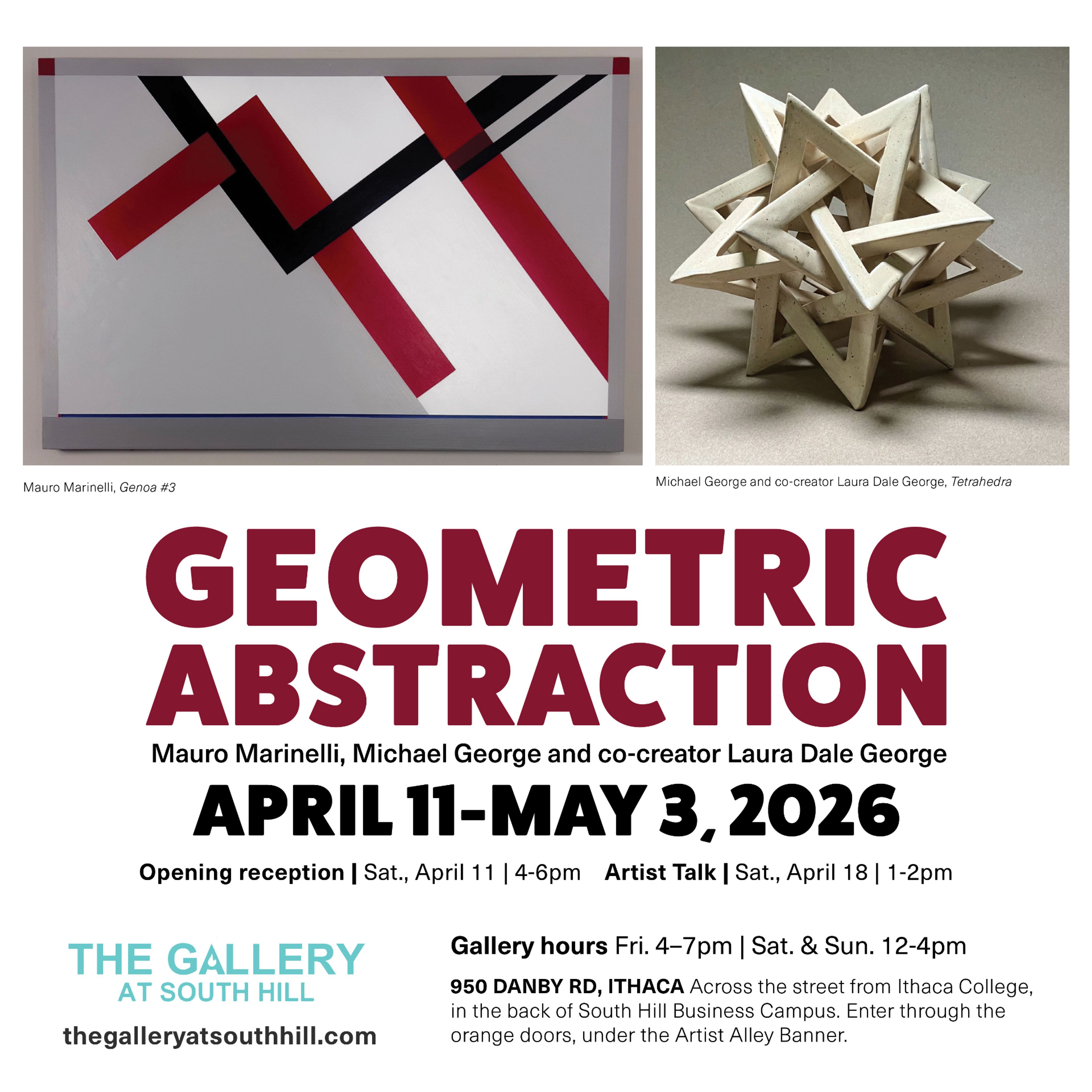 Artists Talks at The Gallery at South Hill with Mauro Marinelli, Michael George and co-creator Laura Dale George