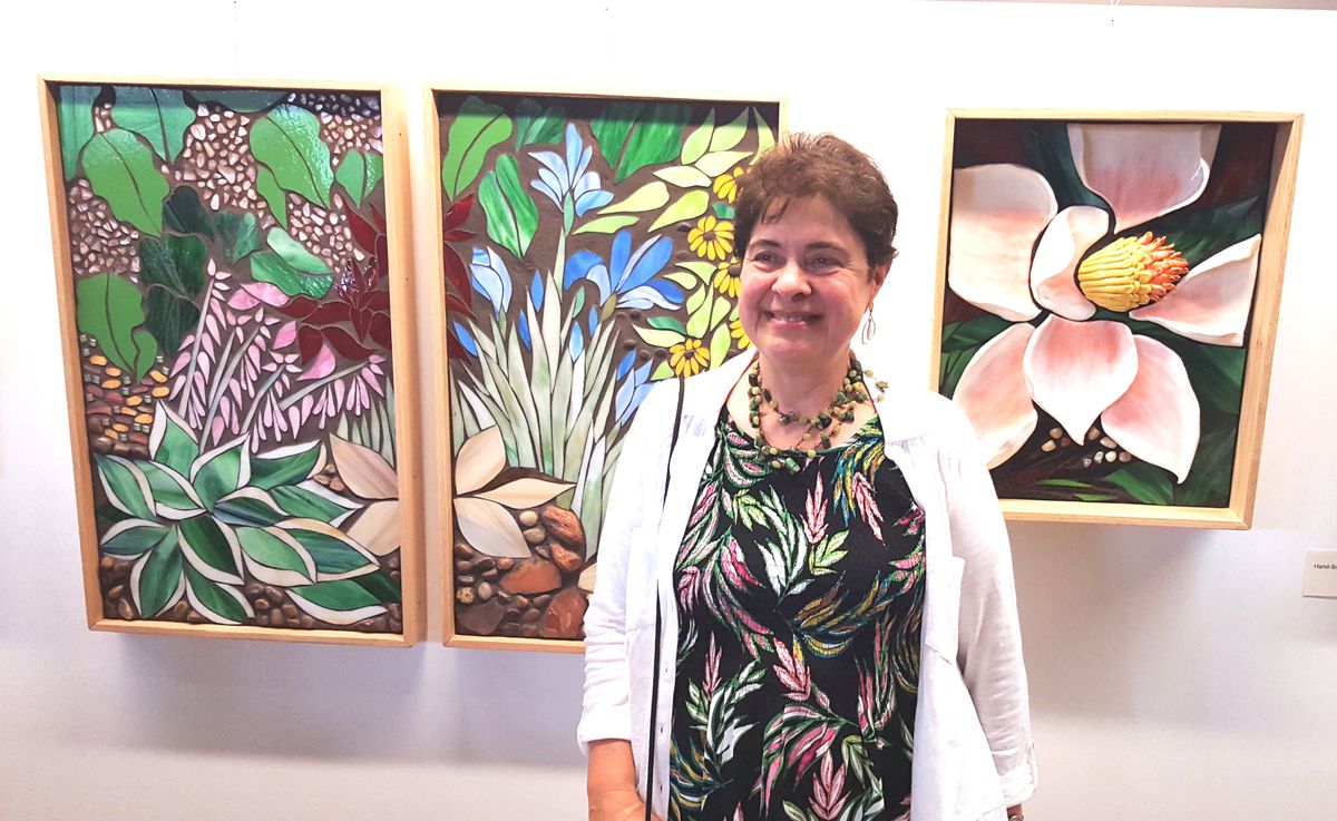 Marjorie Hoffman's mosaics come to Ulysses library