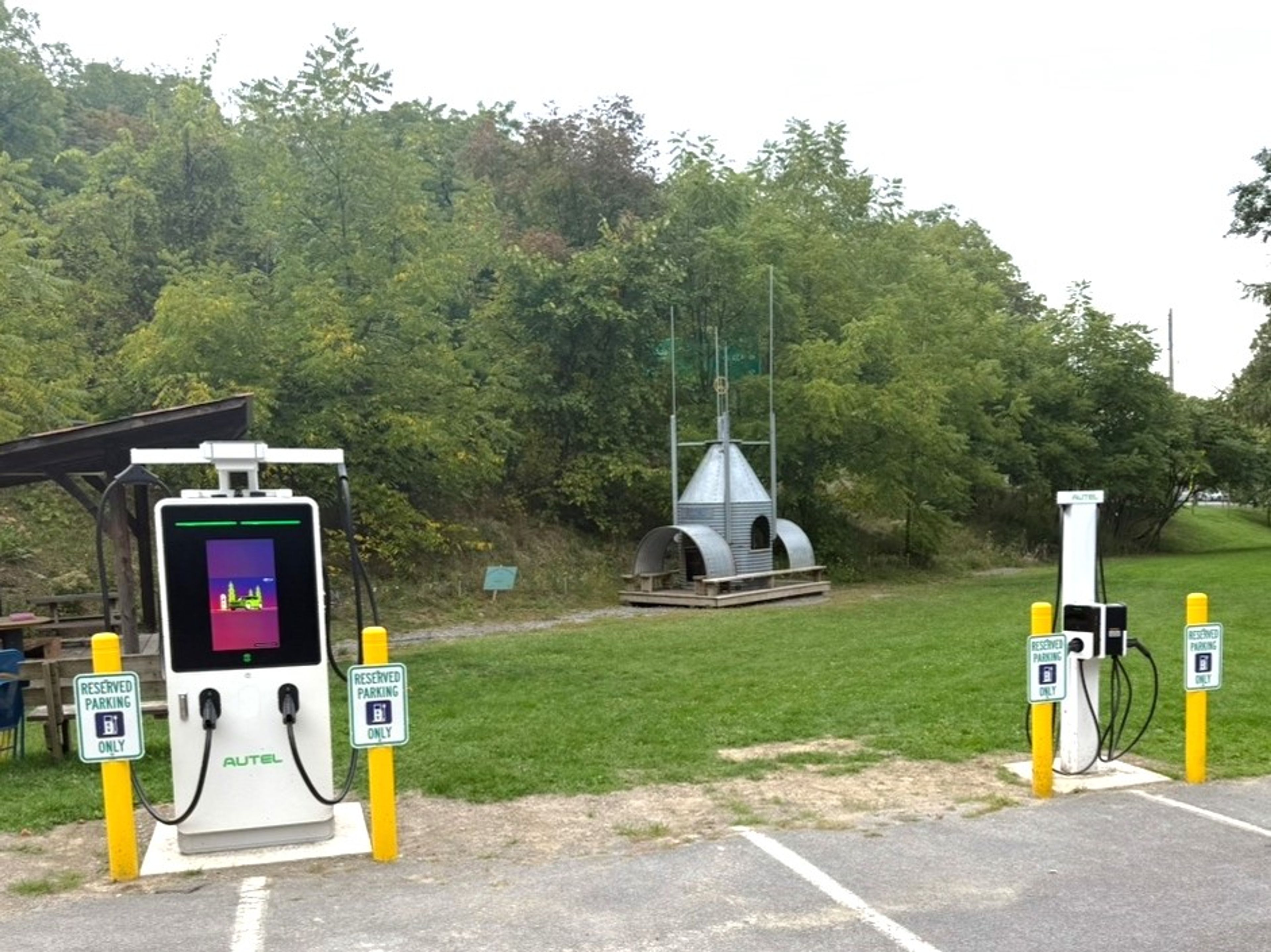 These new electric vehicle charging stations were made available in Trumansburg in October as part of the village’s effort to become a more sustainable community. The effort to secure local EV charging sites was one of the many topics of discussion at the Feb. 7 state of the village address. 