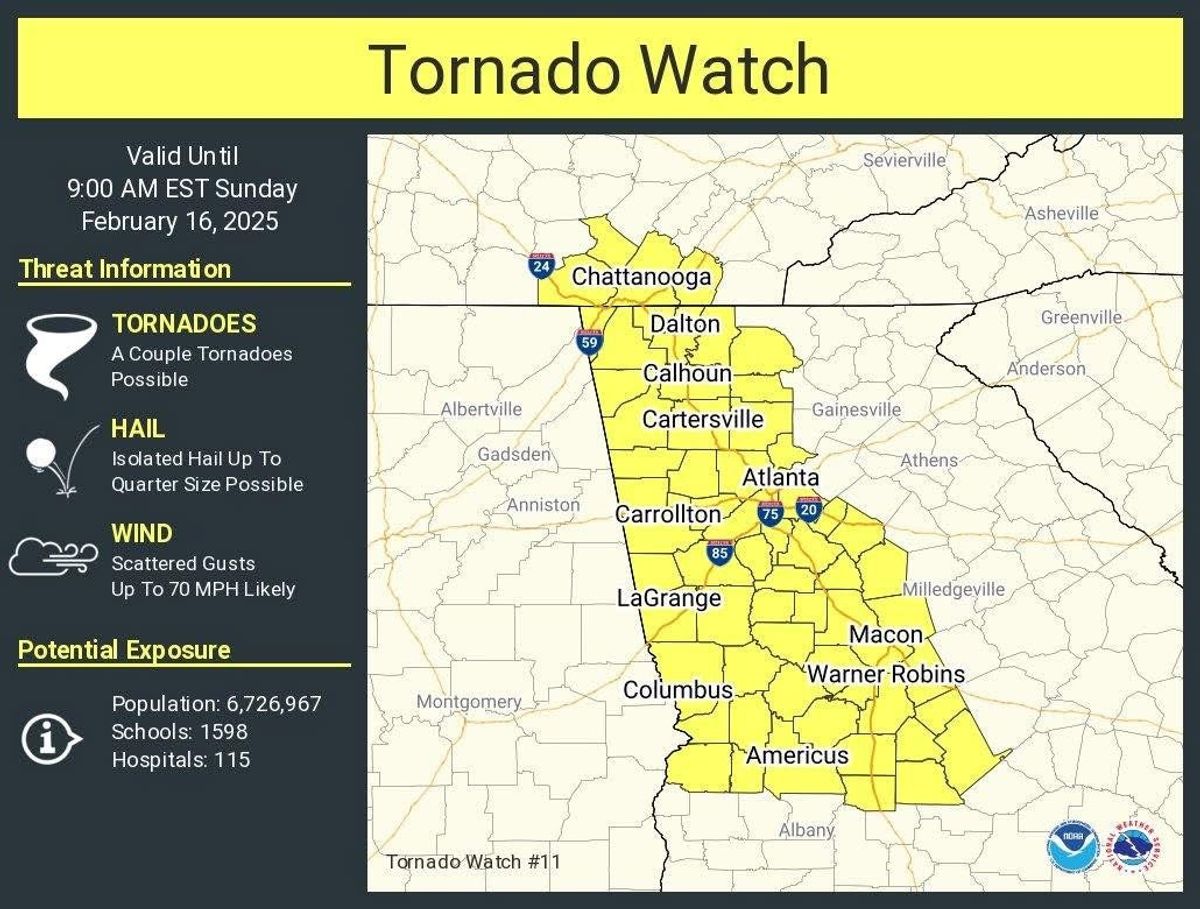 TORNADO WARNING ISSUED