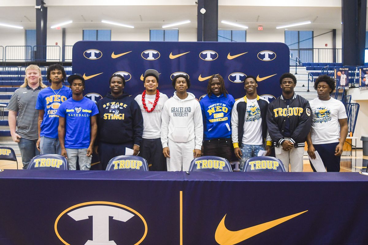 Troup football sees nine players sign to play in college