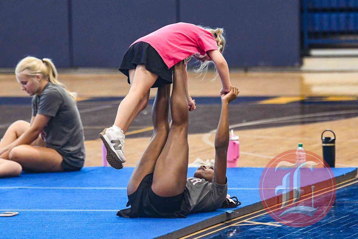 Troup High hosts youth cheer clinic