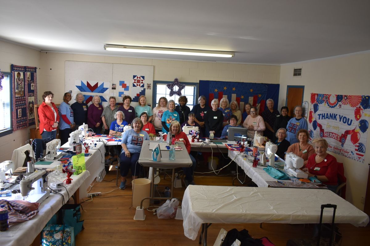 Local Quilts of Valor participates in National Sew Day