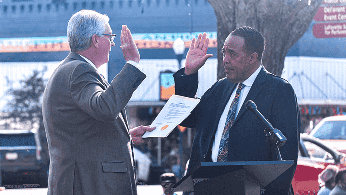 'Historic moment:' Edmondson sworn in as first Black mayor o...