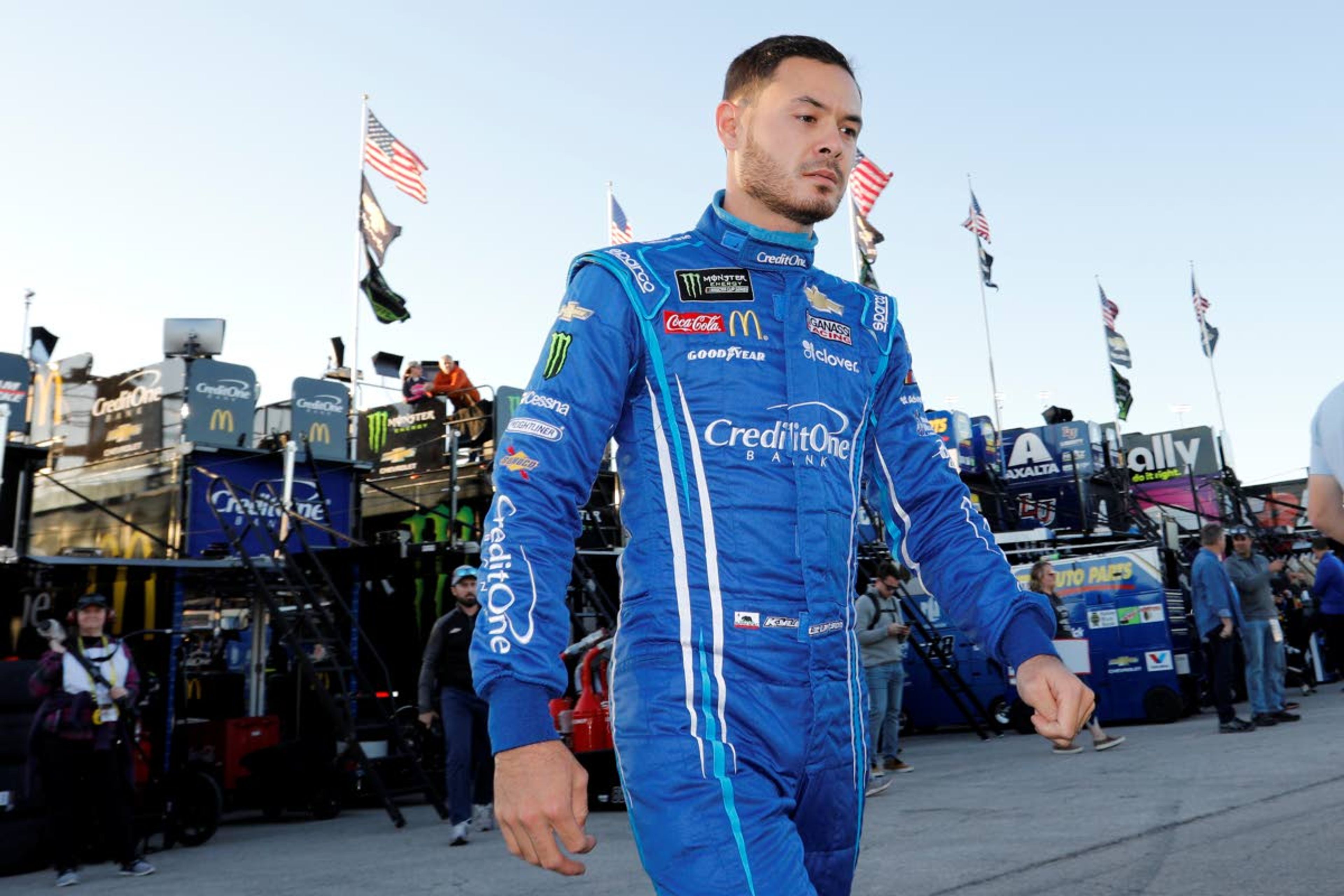 NASCAR’s Larson suspended for using racial slur in virtual race