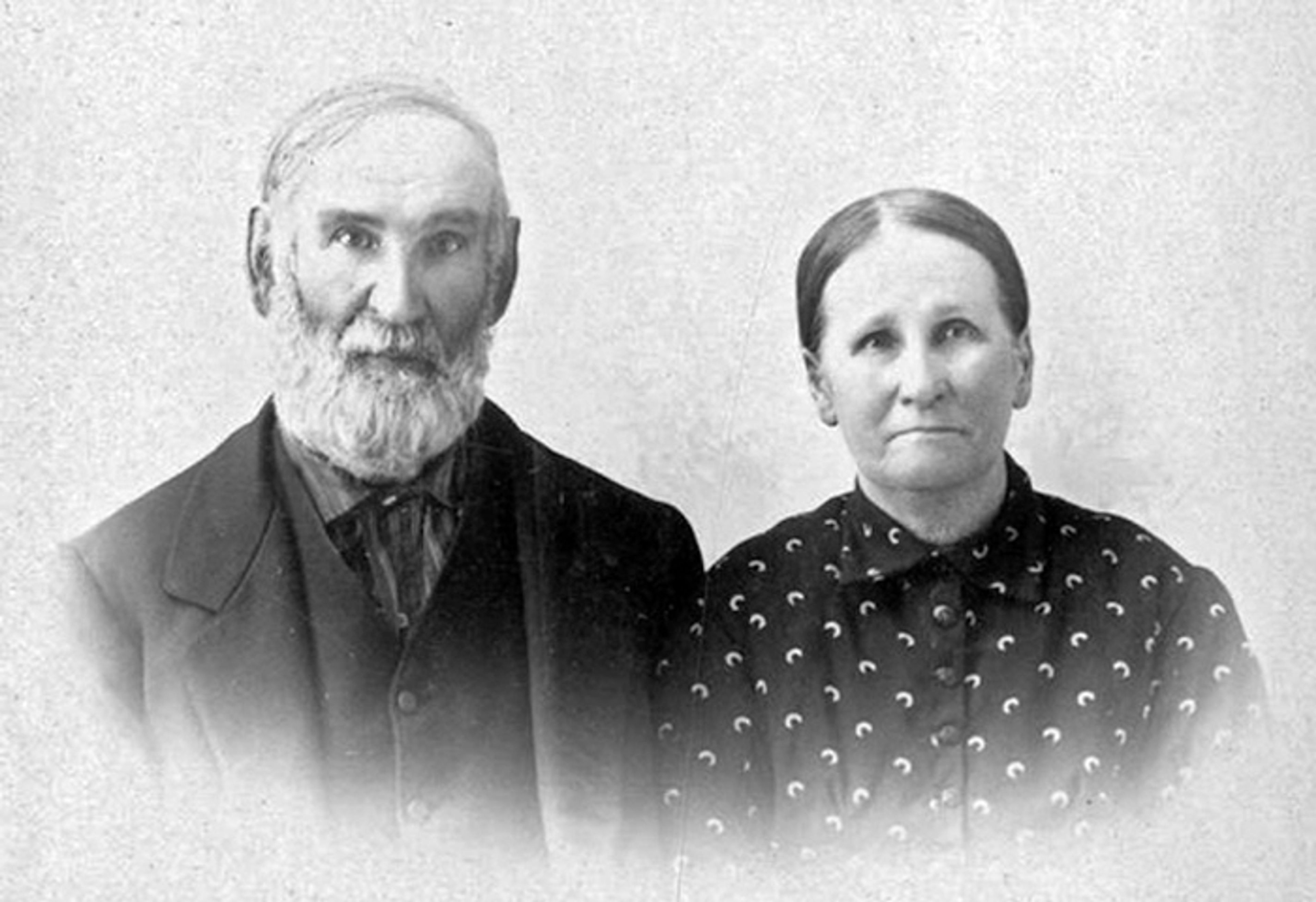 Daniel L. Staley (1822-1905) and Catherine Pearl (Siler) Staley (1824-1902) Staley, circa 1900. 