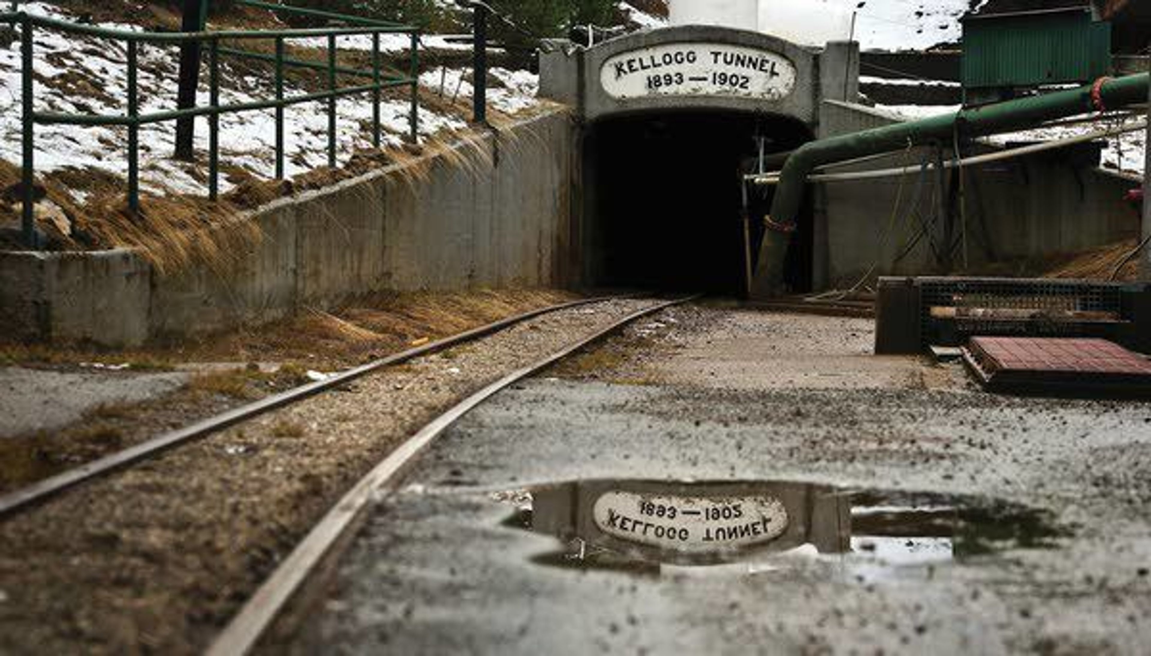 The Kellogg Tunnel entrance at the Bunker Hill Mine is seen in Kellogg on Nov. 29.