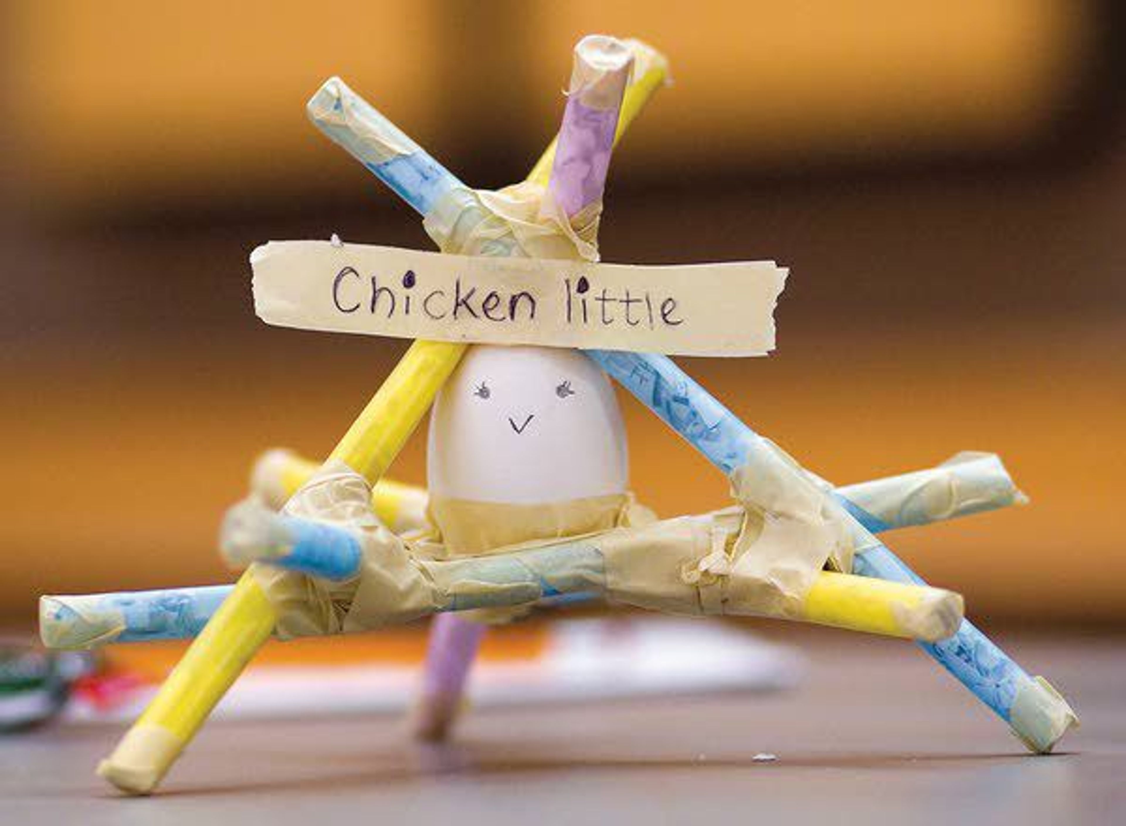 High school students used tubes and masking tape to build a payload delivery device as part of a design challenge during Women in Engineering Day on Friday at the University of Idaho in Moscow. Students designed devices to protect an egg in fall from about 25 feet.