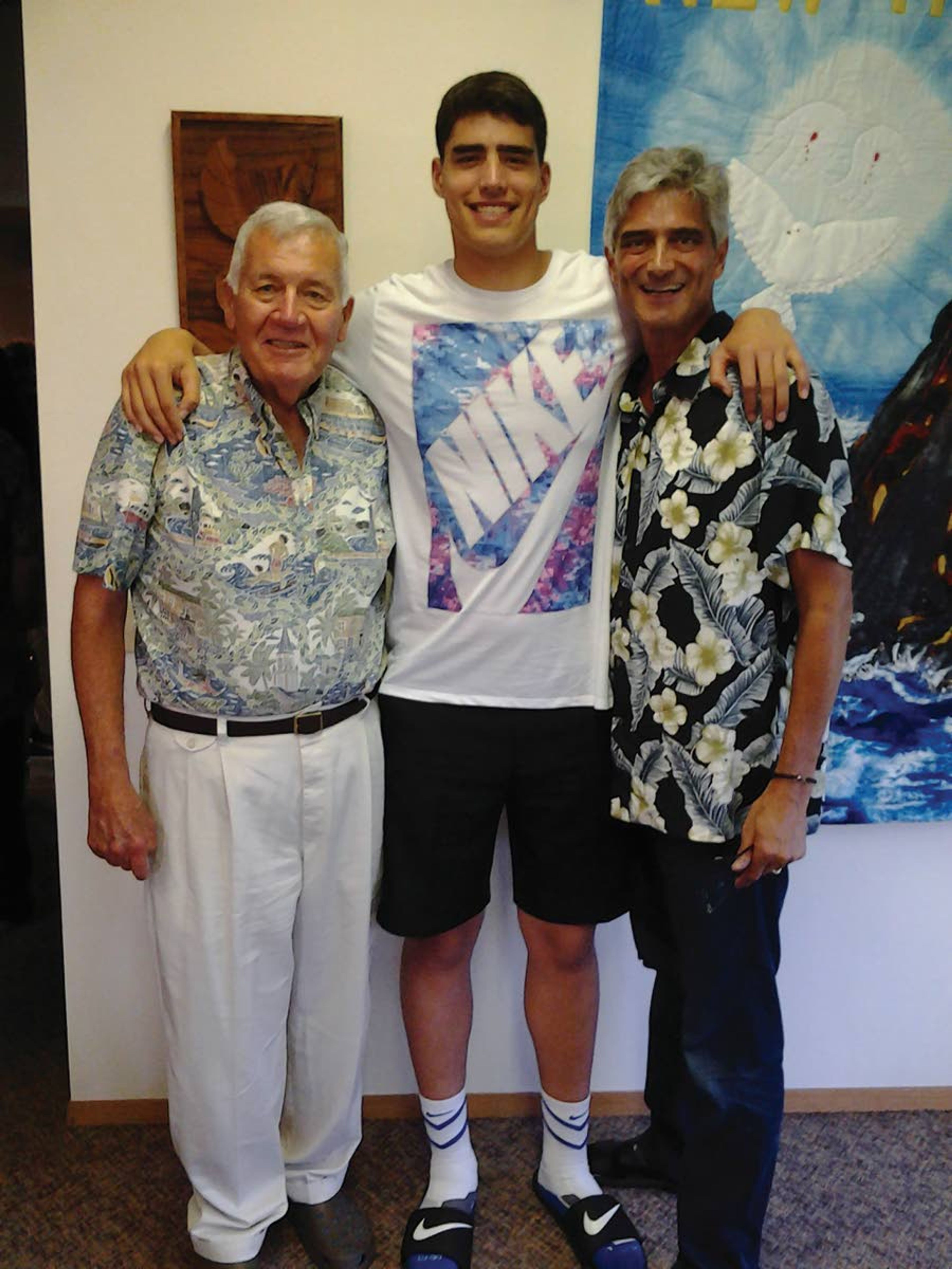 Frank Garza University of Iowa standout forward Luka Garza, center, stands next to former Idaho men's coach Bill Trumbo and his father, Frank Garza. Frank Garza played for the Vandals in the mid-1980s with Trumbo, who is Luka Garza's godfather, as coach.