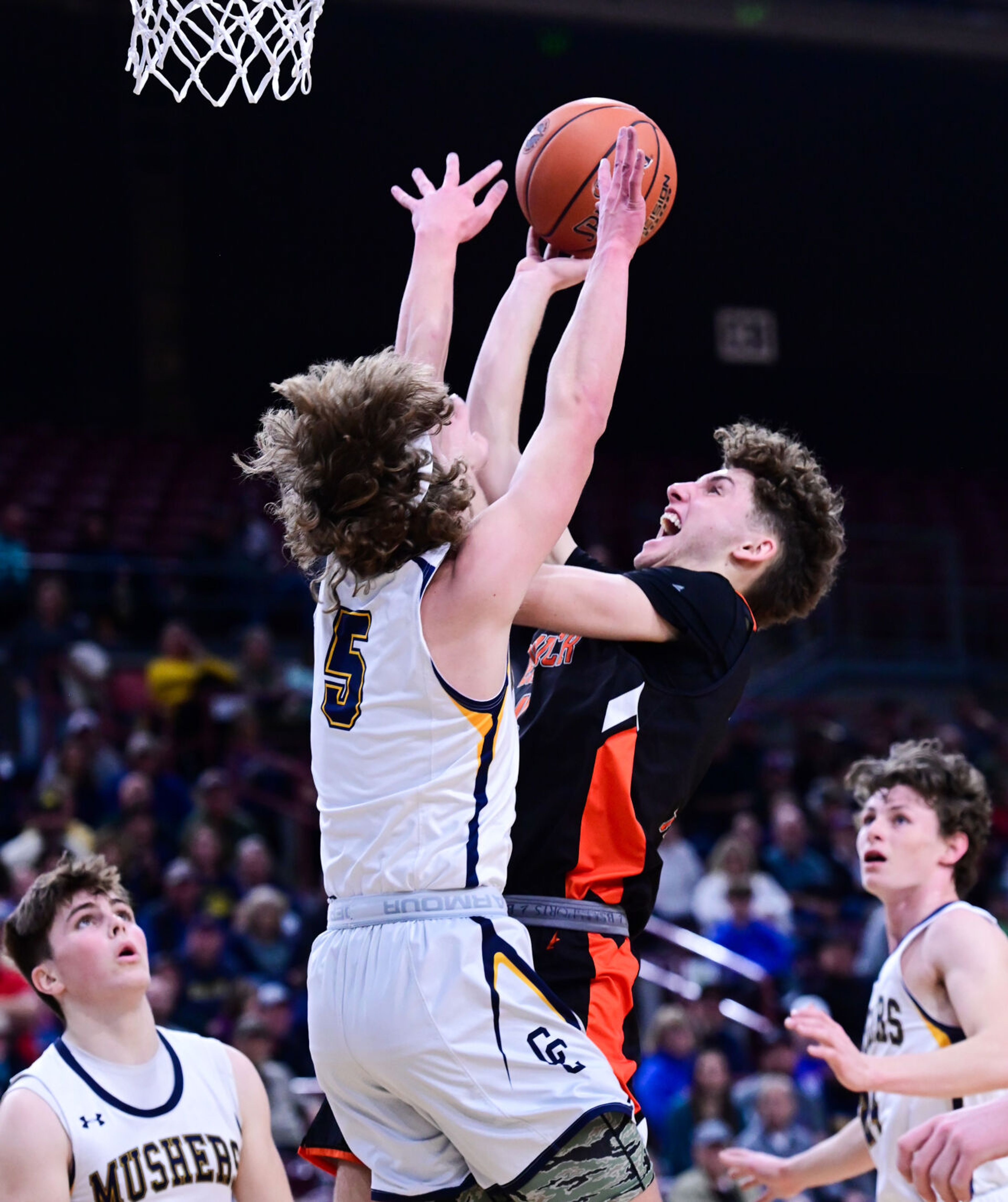BOYS IDAHO 1A DII STATE TOURNAMENT Kendrick Tigers reined in by Camas...