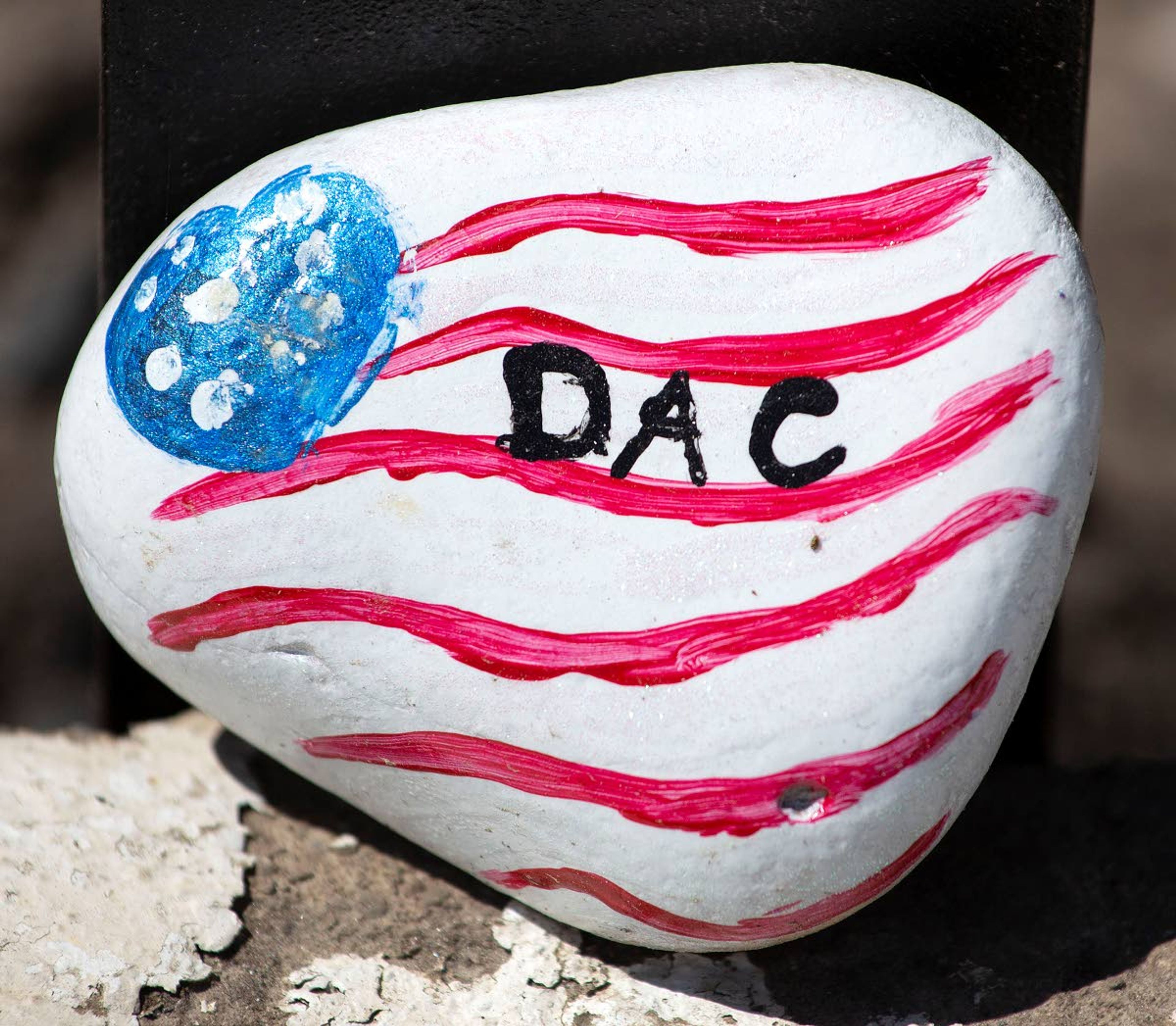 Geoff Crimmins/Daily NewsA rock placed by the Disability Action Center Northwest marks a wheelchair accessible entrance to the Latah County Courthouse on Tuesday in Moscow.