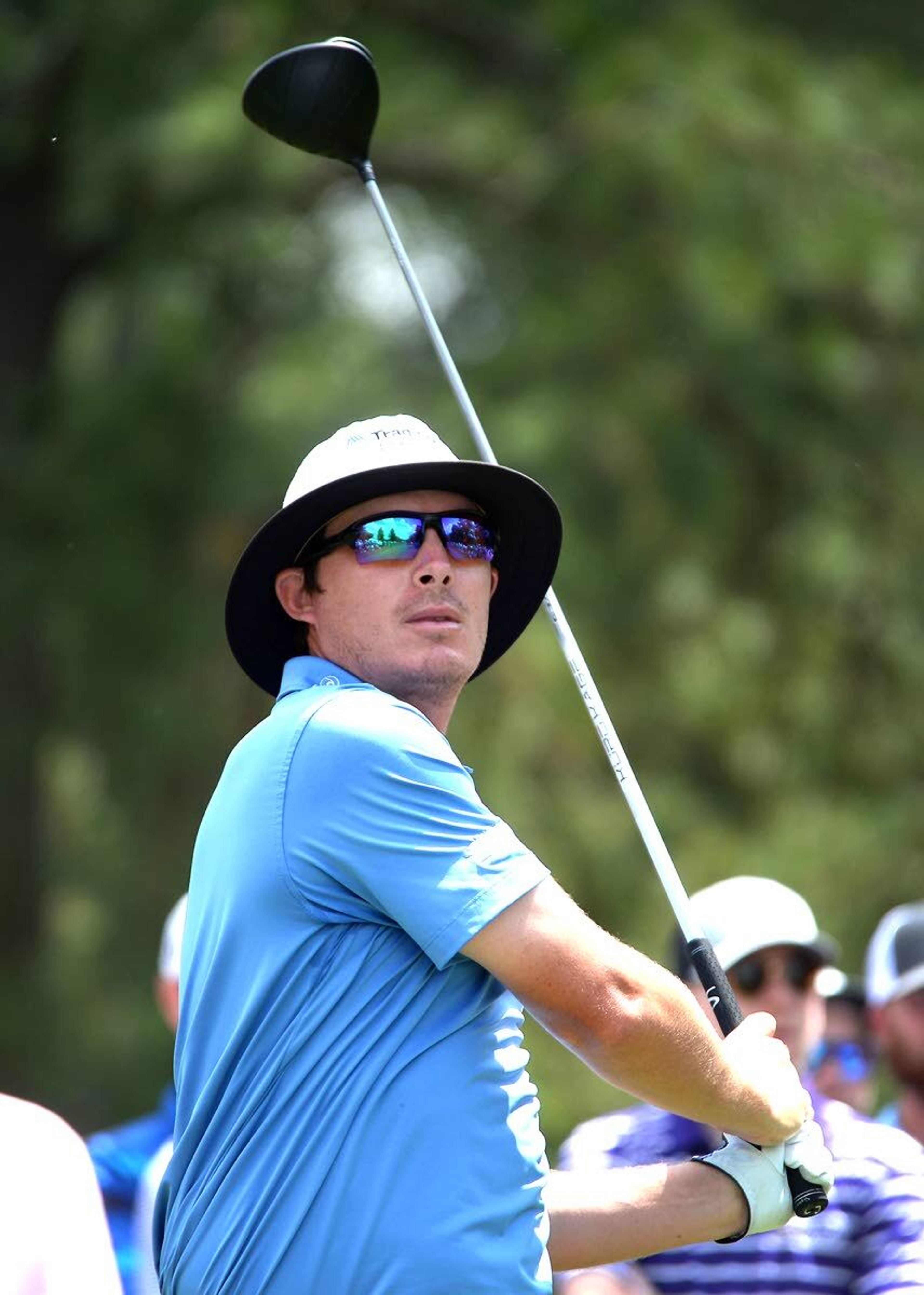 Associated PressClarkston High School graduate Joel Dahmen is shown at the 2019 Wells Fargo Championship, in which he placed second.