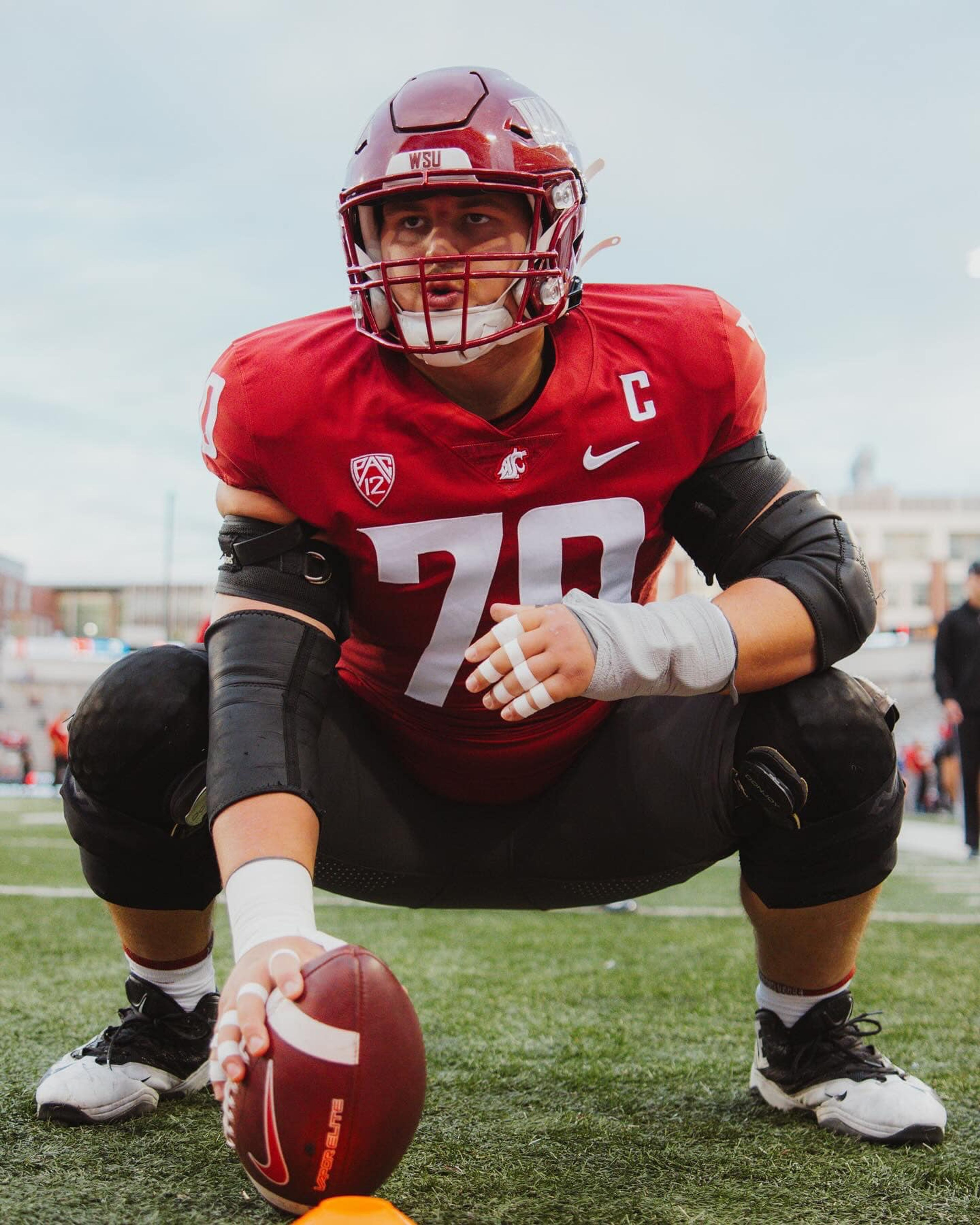 Washington State center Devin Kylany has been on the roster since 2020 and is in his first year as a starter.