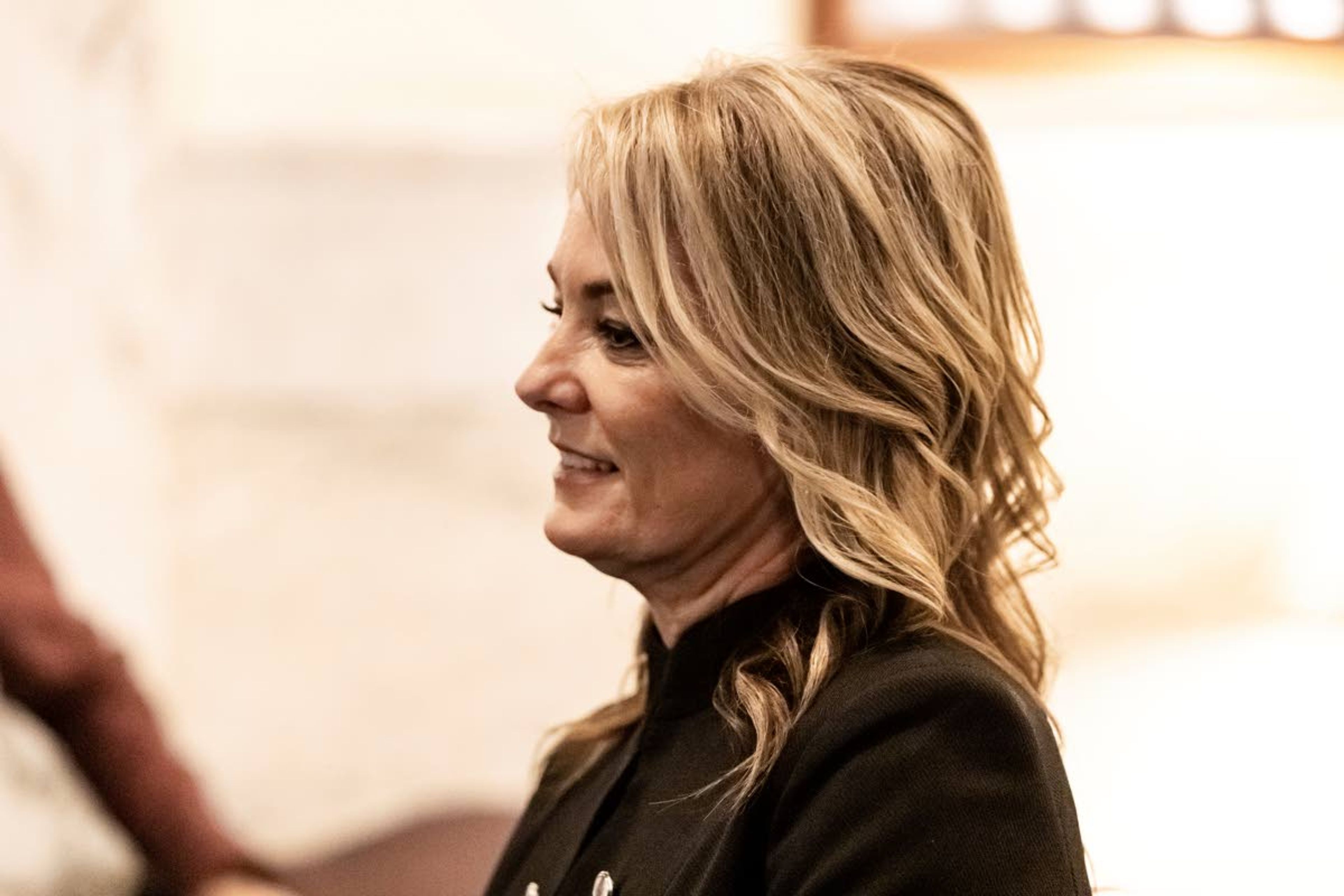 Associated PressSherri Ybarra enters the House chambers before Gov. Brad Little delivers his State of the State address Jan. 10 in Boise.