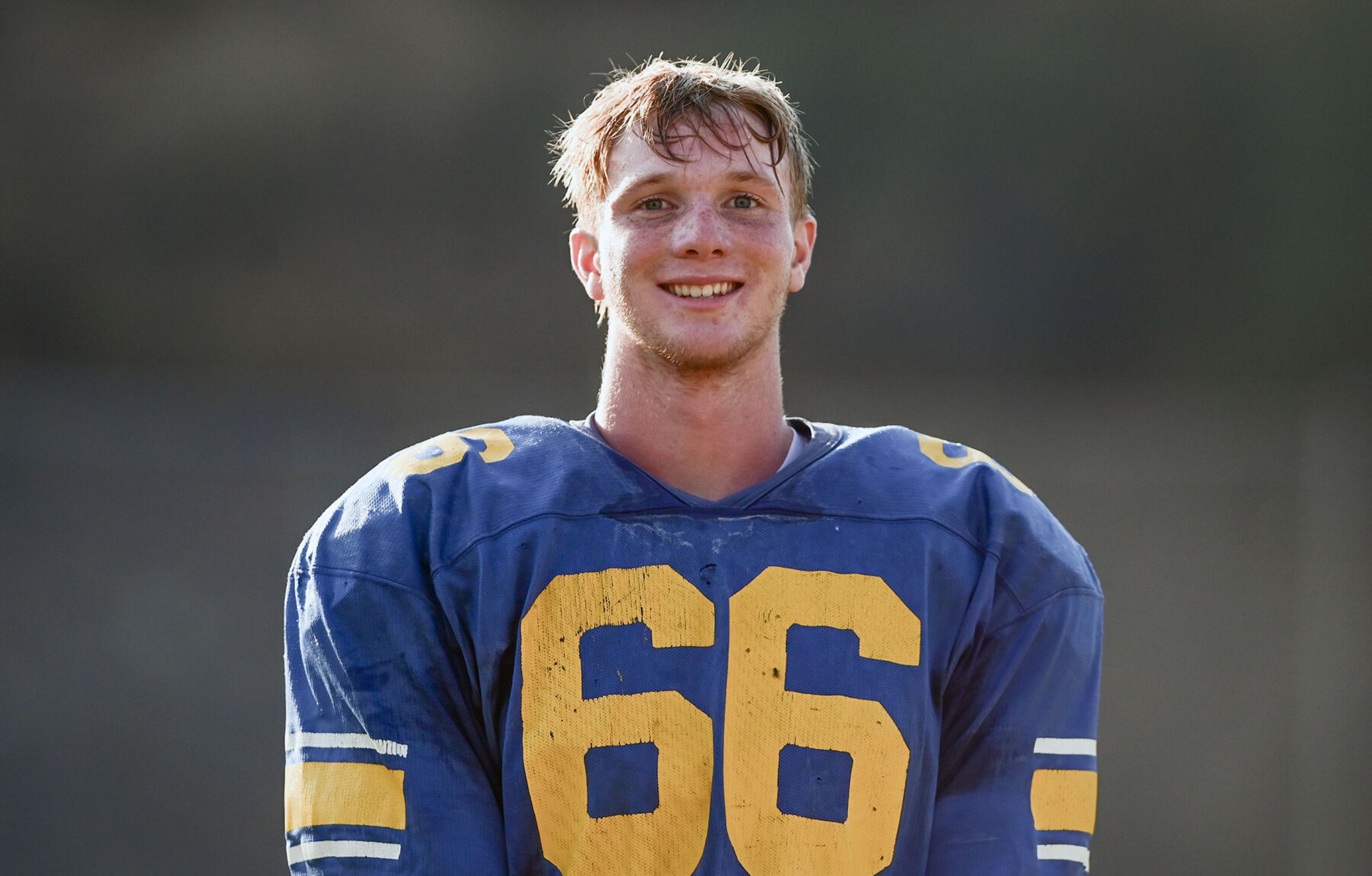 Colfax sophomore quarterback Ryker Reed at practice on Tuesday.