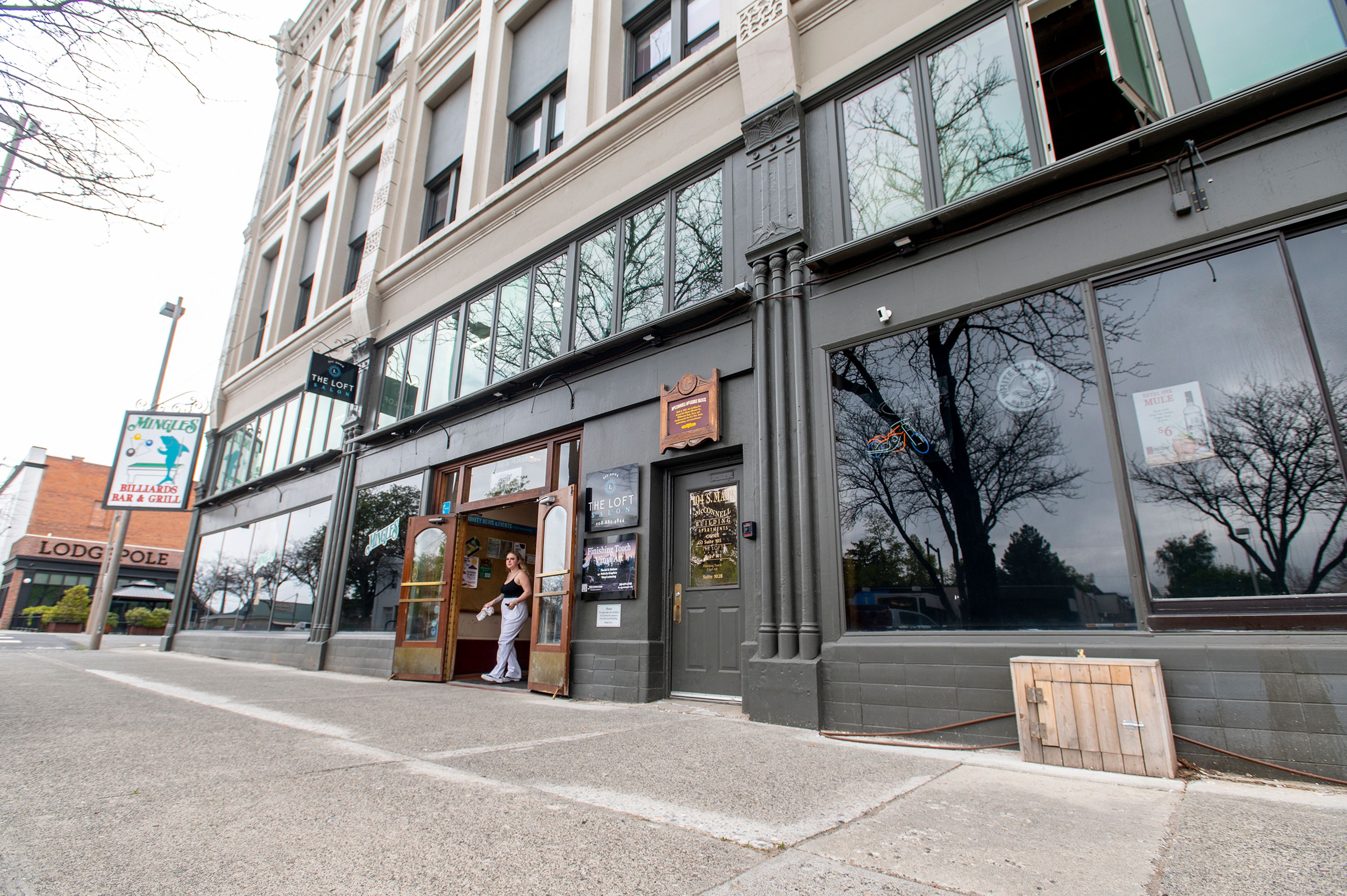 Neat, a new bar coming to Moscow, is expected to open July 1 at 104 S. Main St. on the second floor above Mingles Bar and Grill. An exterior shot of the building is seen here Monday afternoon.