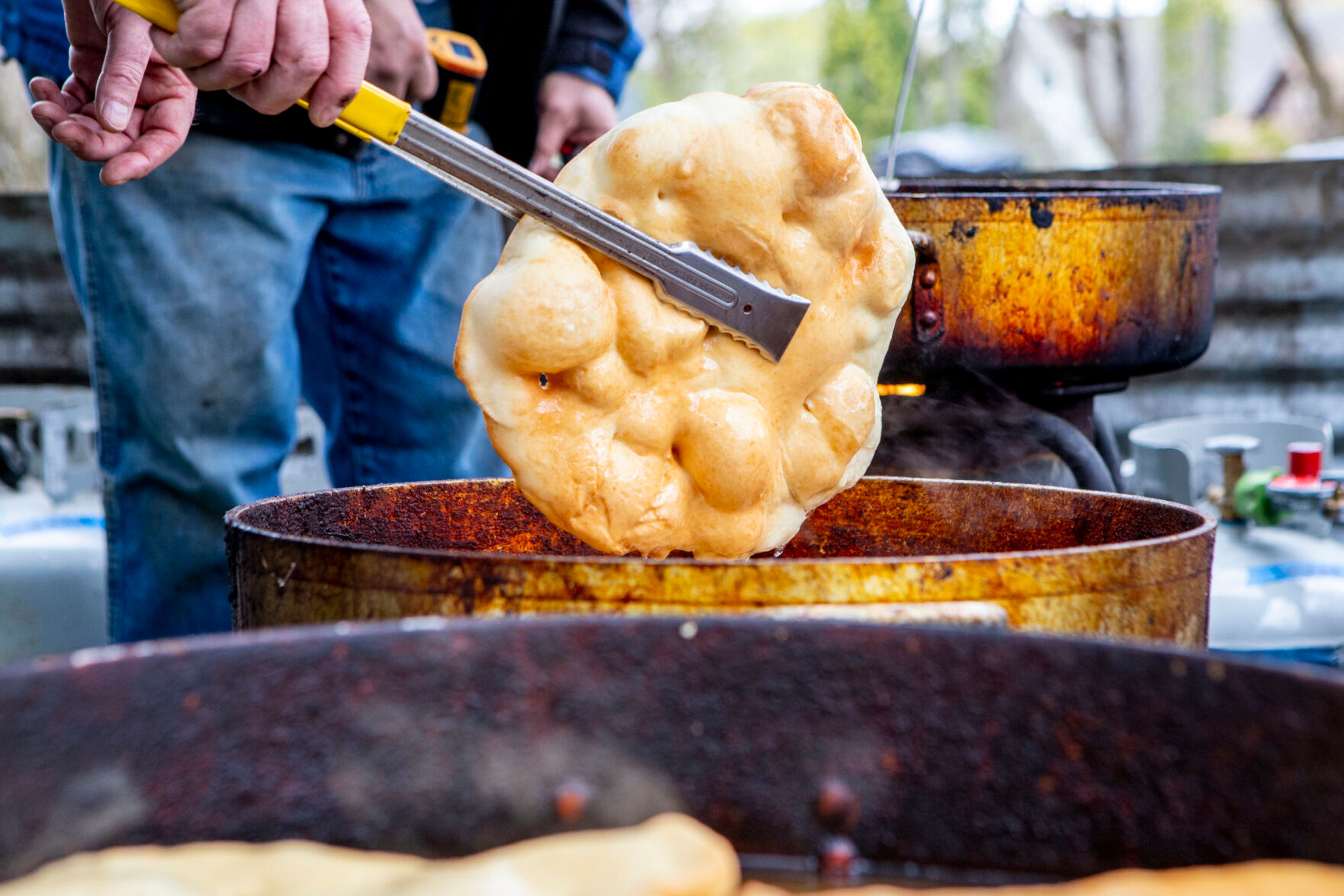 Renaissance Fair attendees offer a toast to Dean