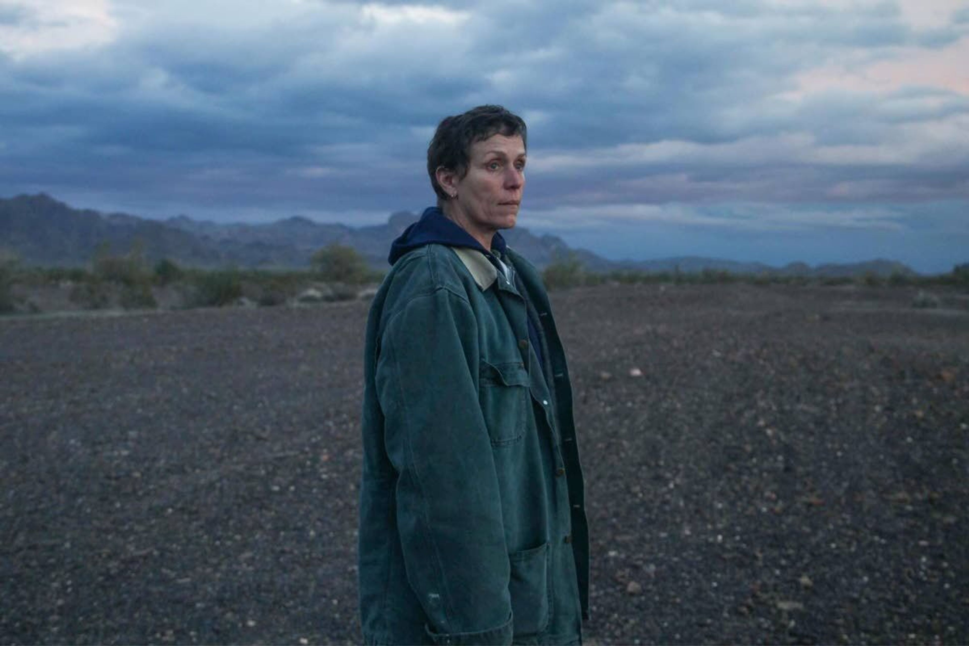 Frances McDormand stars in “Nomadland.”