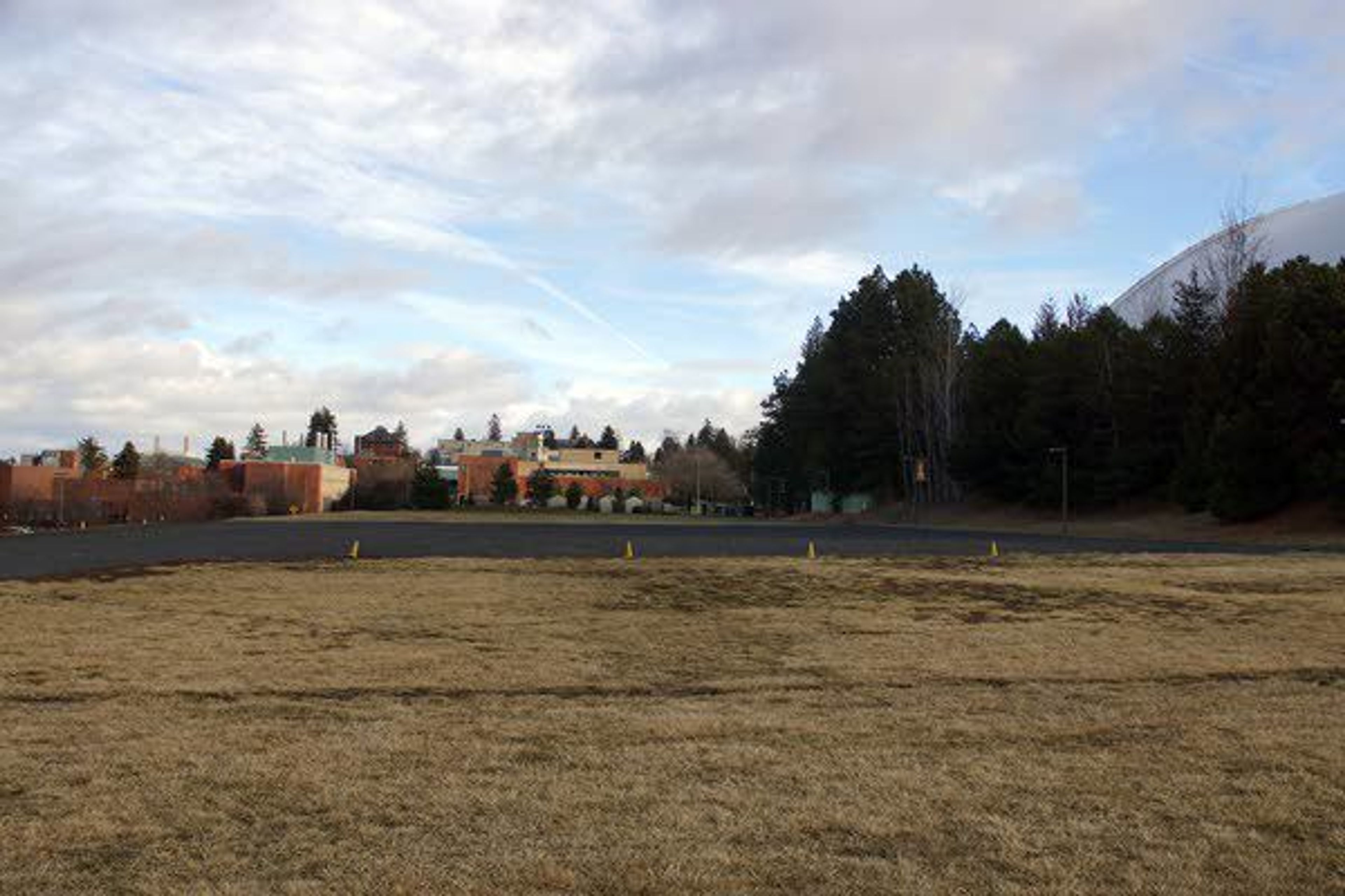 This empty field, north of the UI Kibbie Dome will be the site of the school’s new basketball complex, the Idaho Central Credit Union (ICCU) Arena.