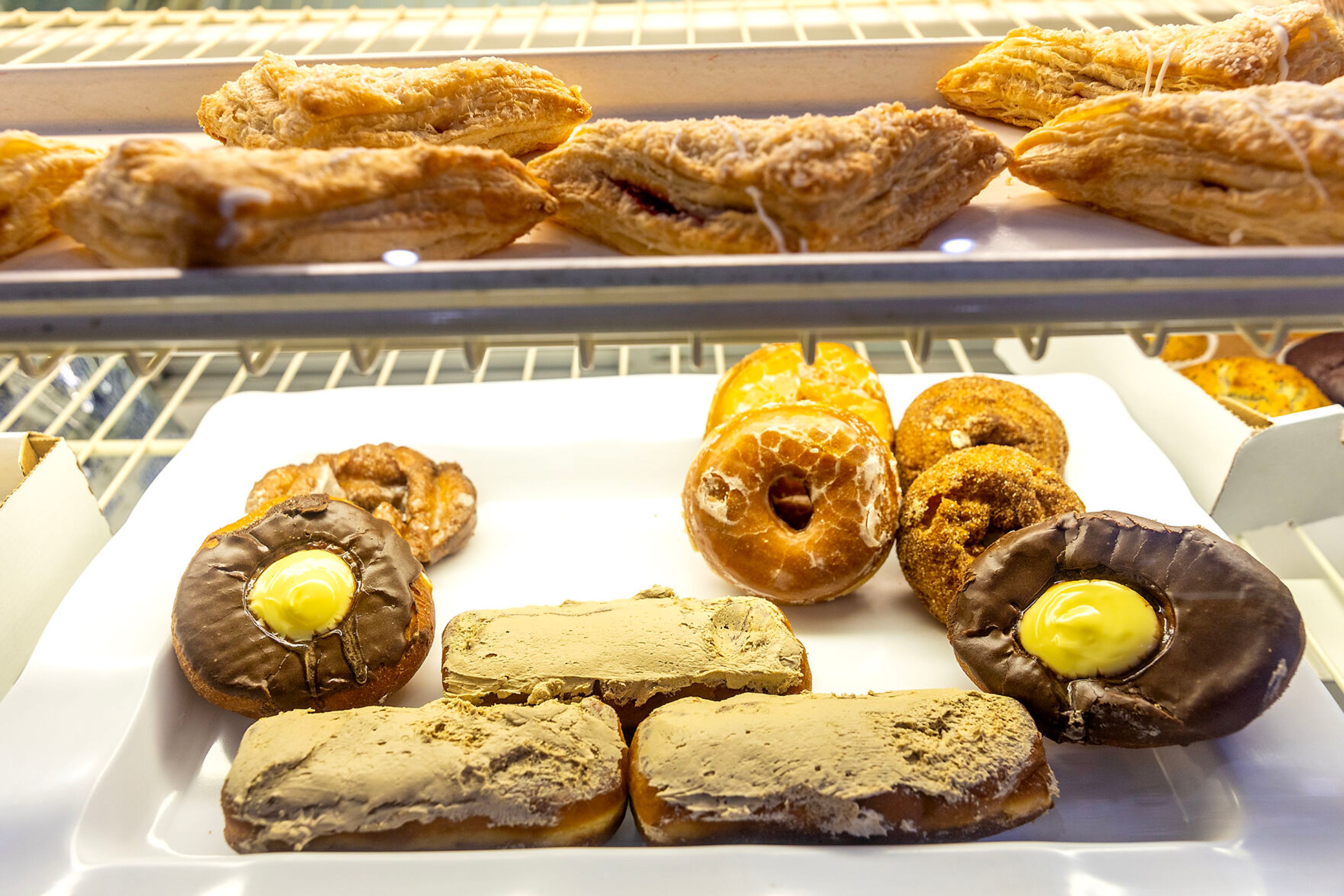 Donuts sit on display at Uniontown General Wednesday in Uniontown.